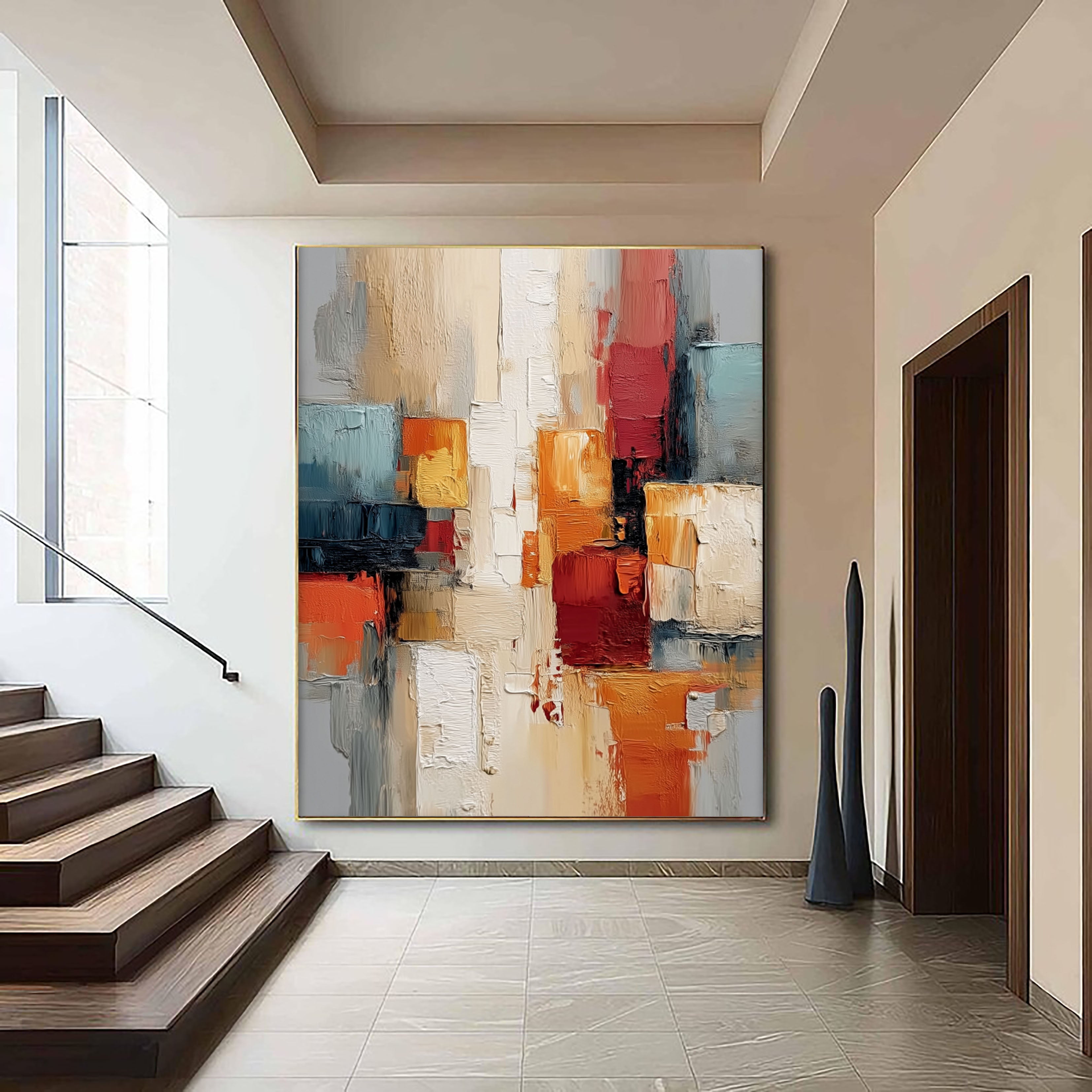 Vibrant Abstract Geometry | Warm Hues