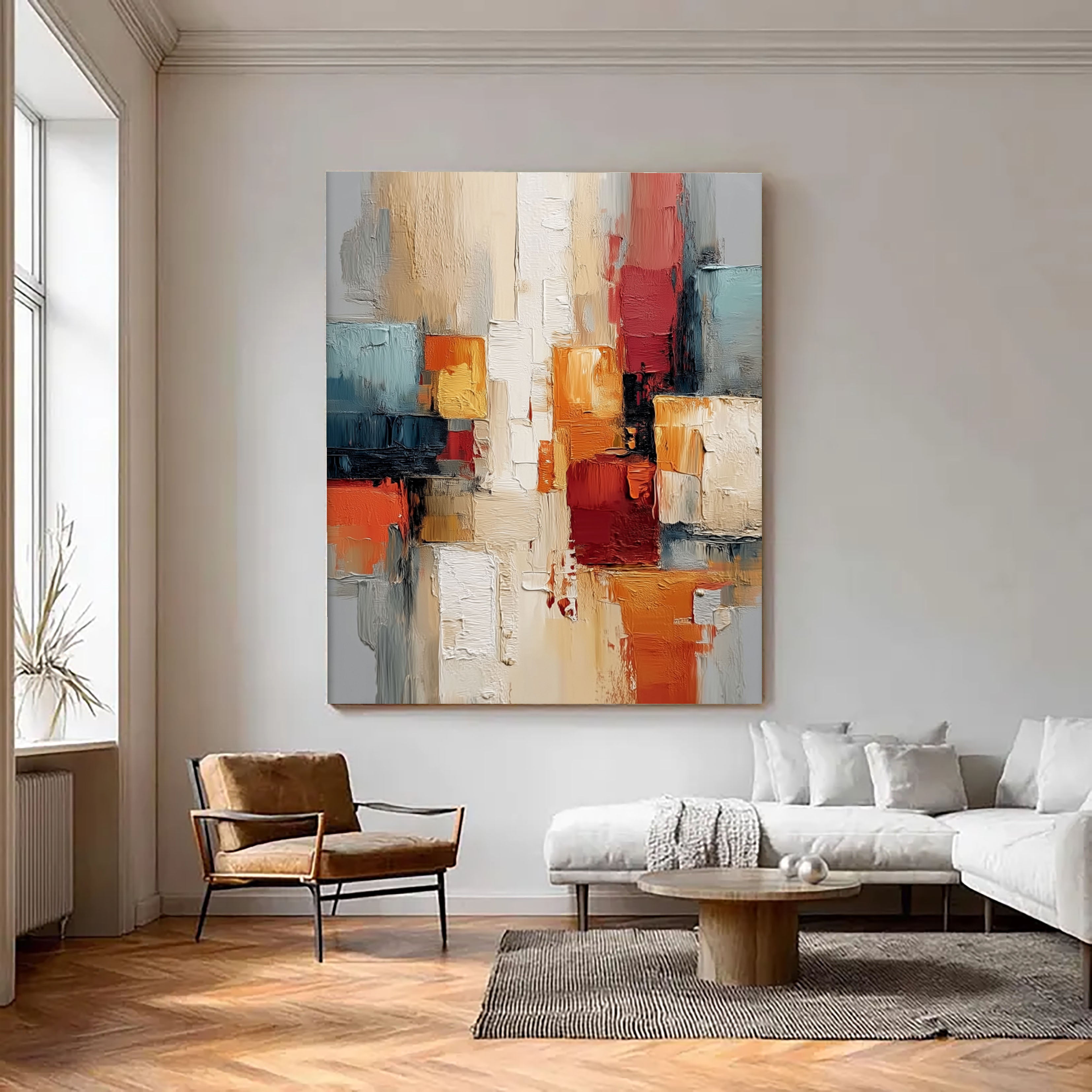 Vibrant Abstract Geometry | Warm Hues