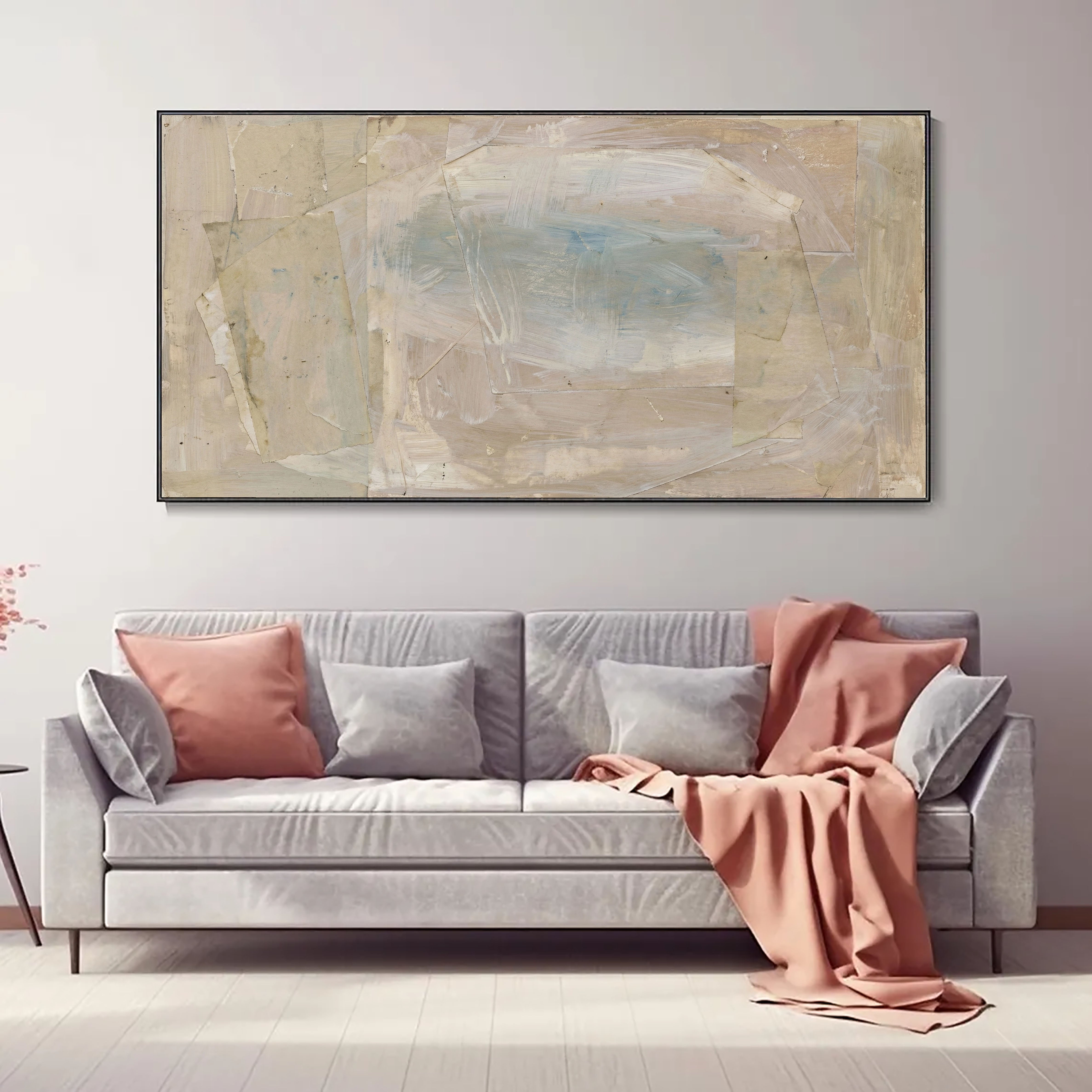 Layered Neutral Serenity | Soft Blue Hues