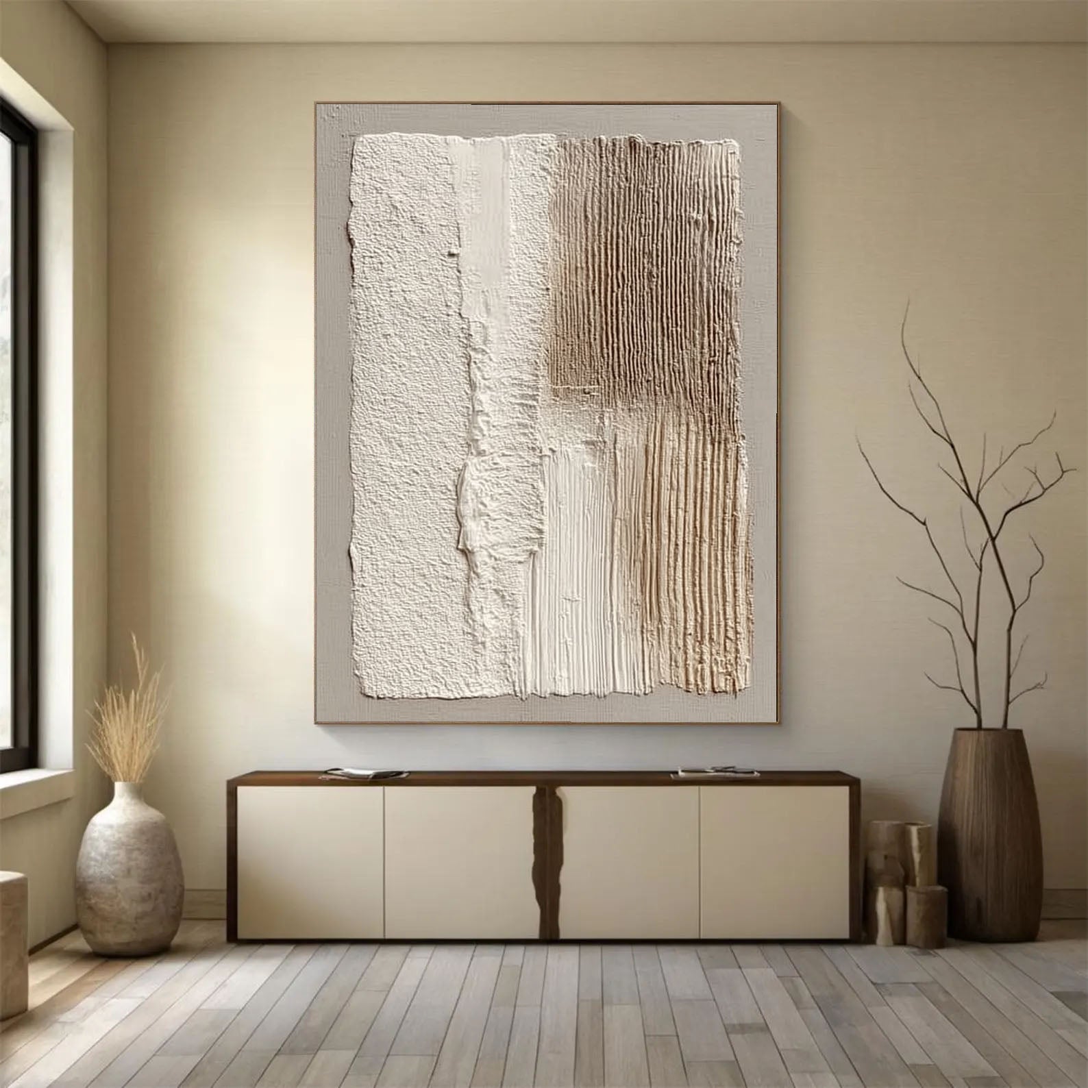 Minimalistische taktile Oberfläche | Neutrale Kunst