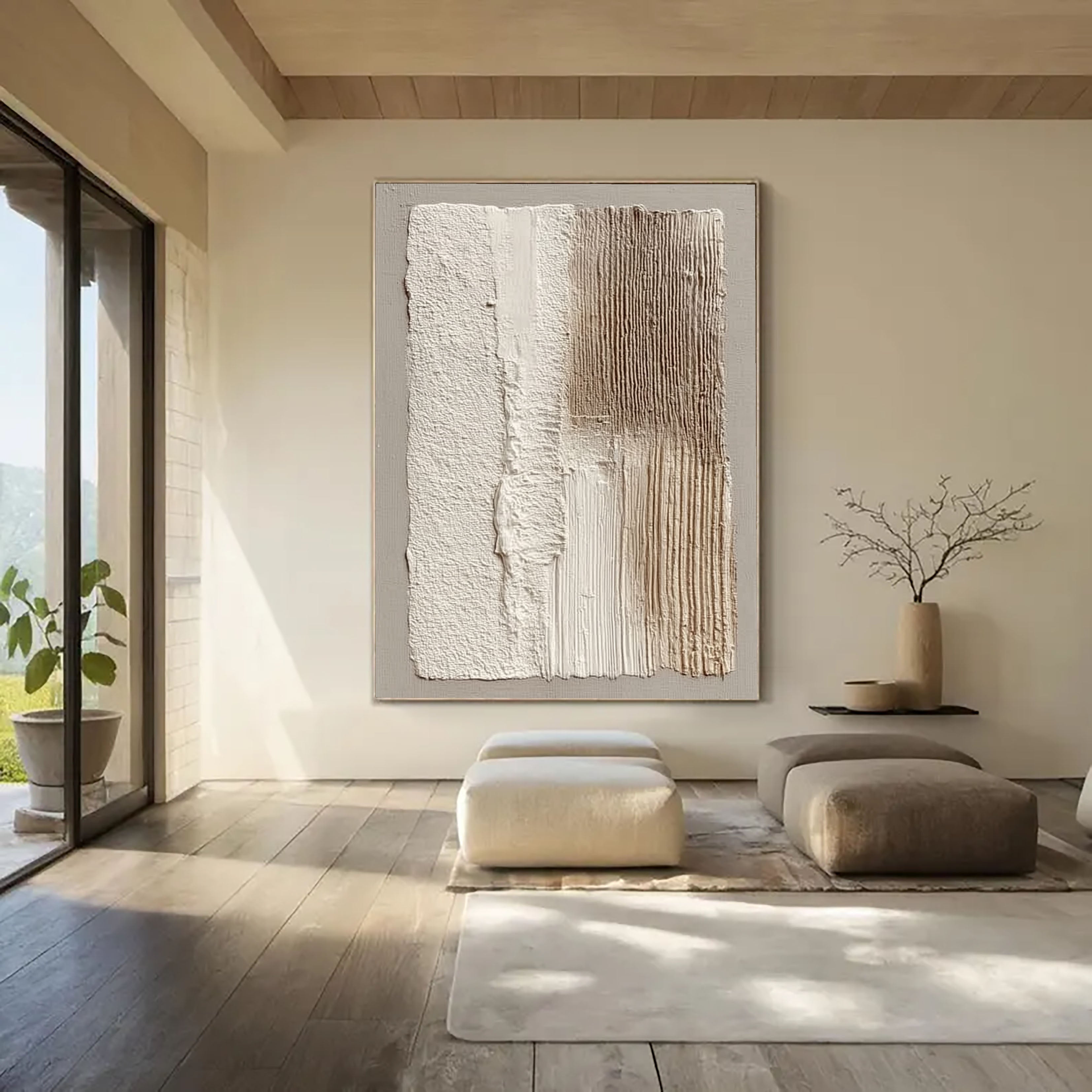 Minimalistische taktile Oberfläche | Neutrale Kunst