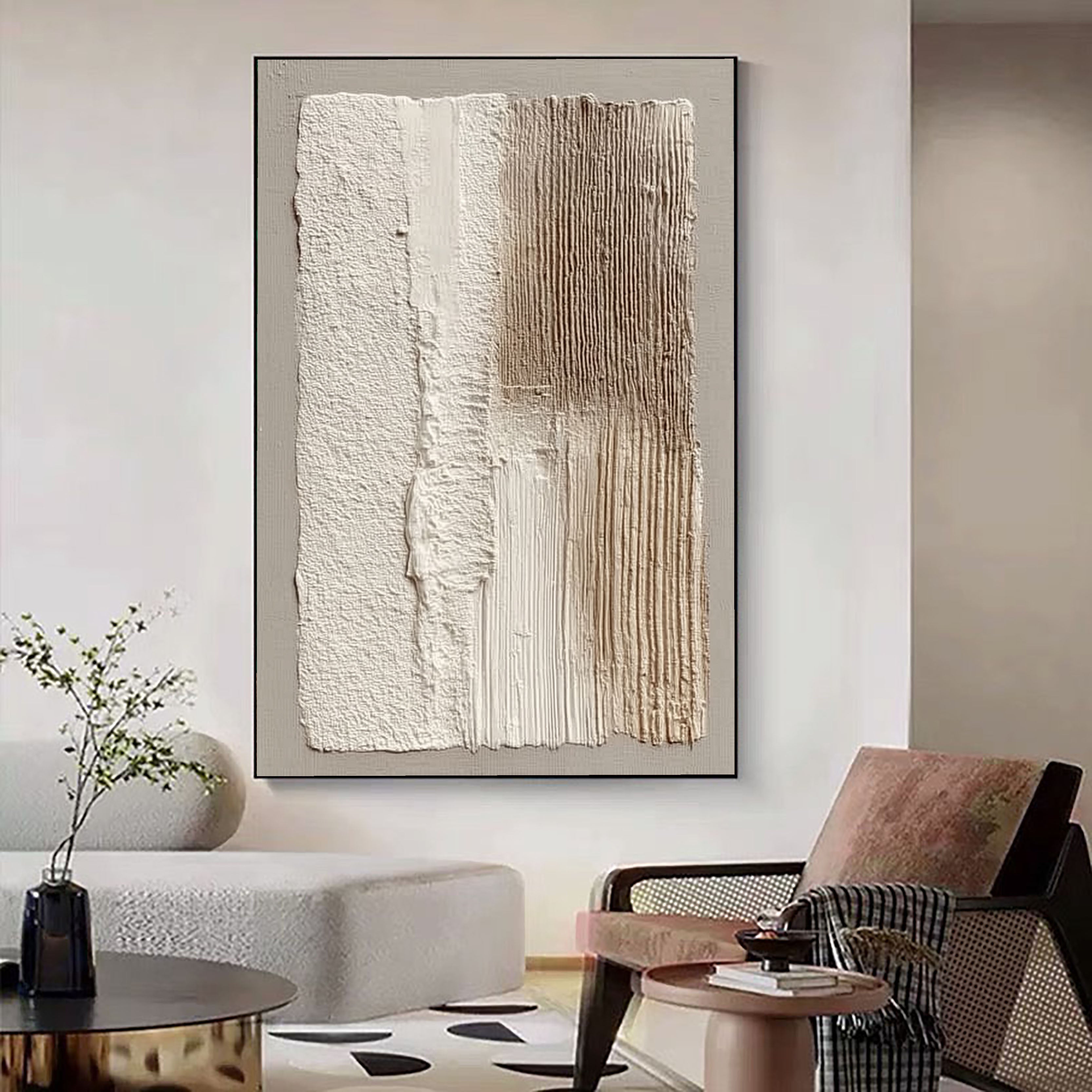Minimalistische taktile Oberfläche | Neutrale Kunst