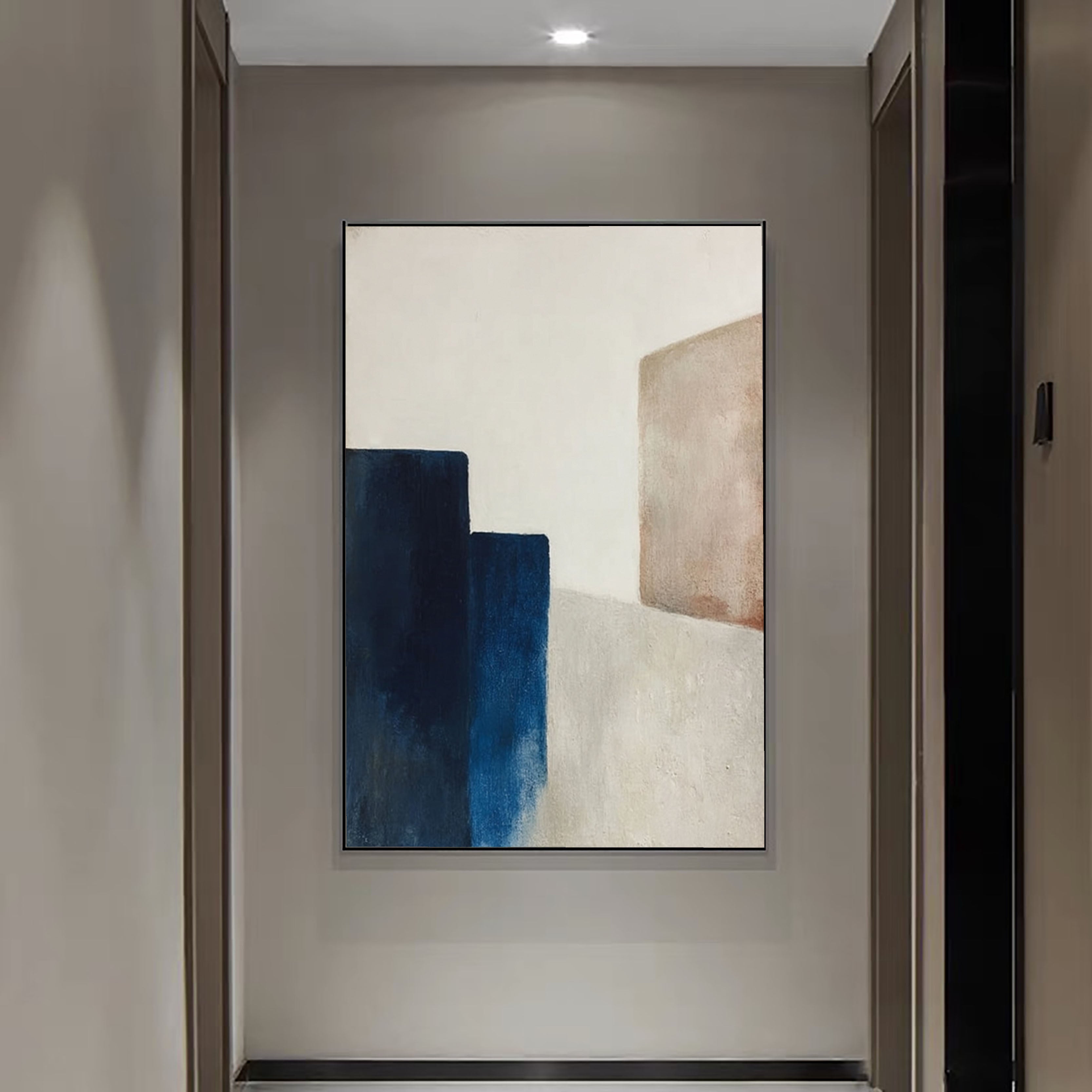 Serene Geometric Forms | Deep Blue
