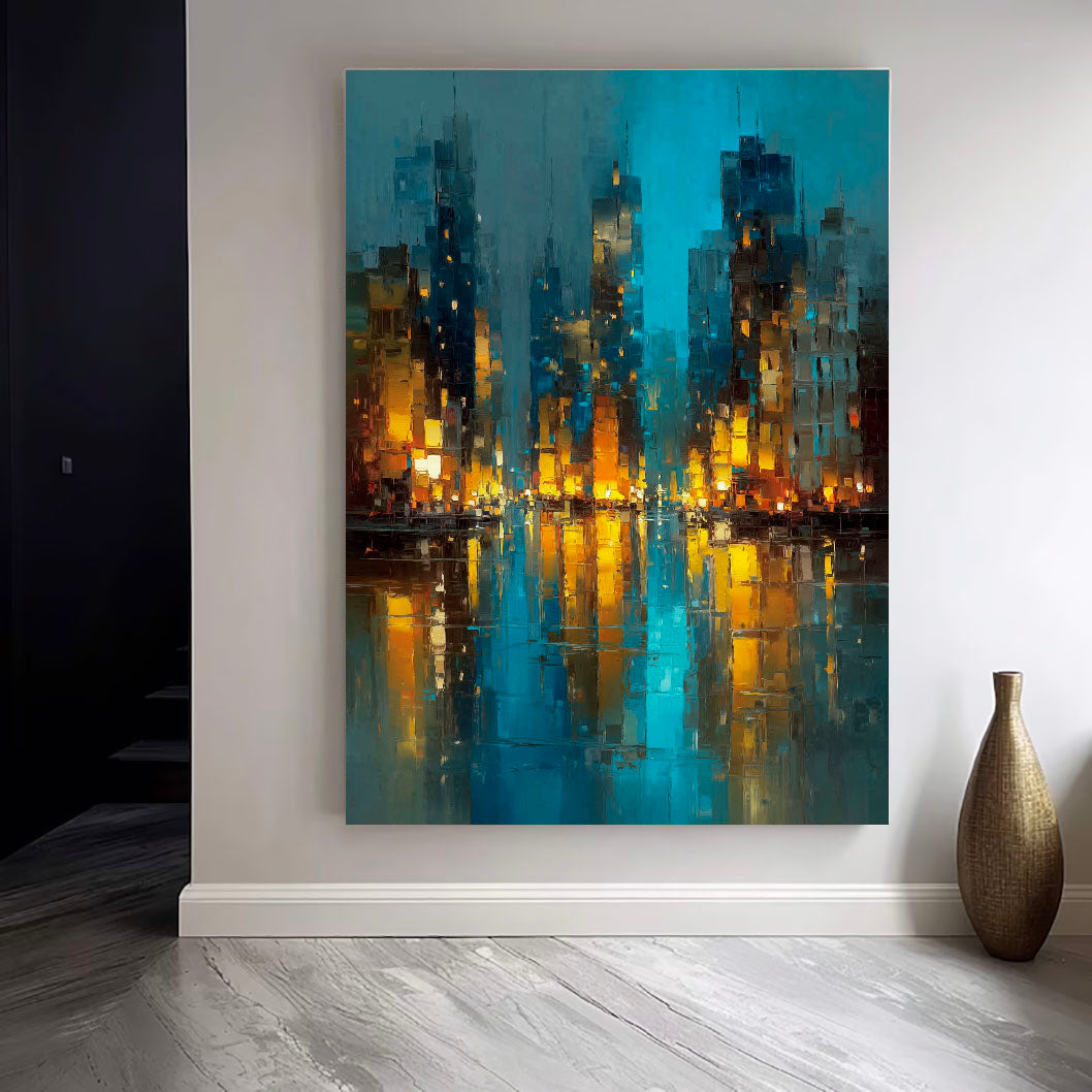 Textured Urban Opulence | Night Reflection
