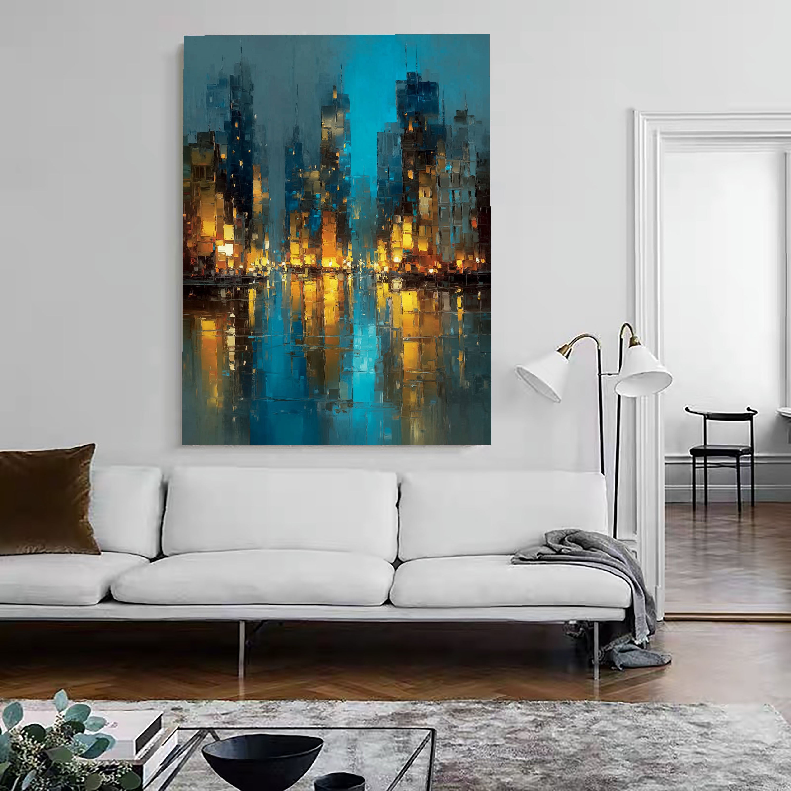 Textured Urban Opulence | Night Reflection