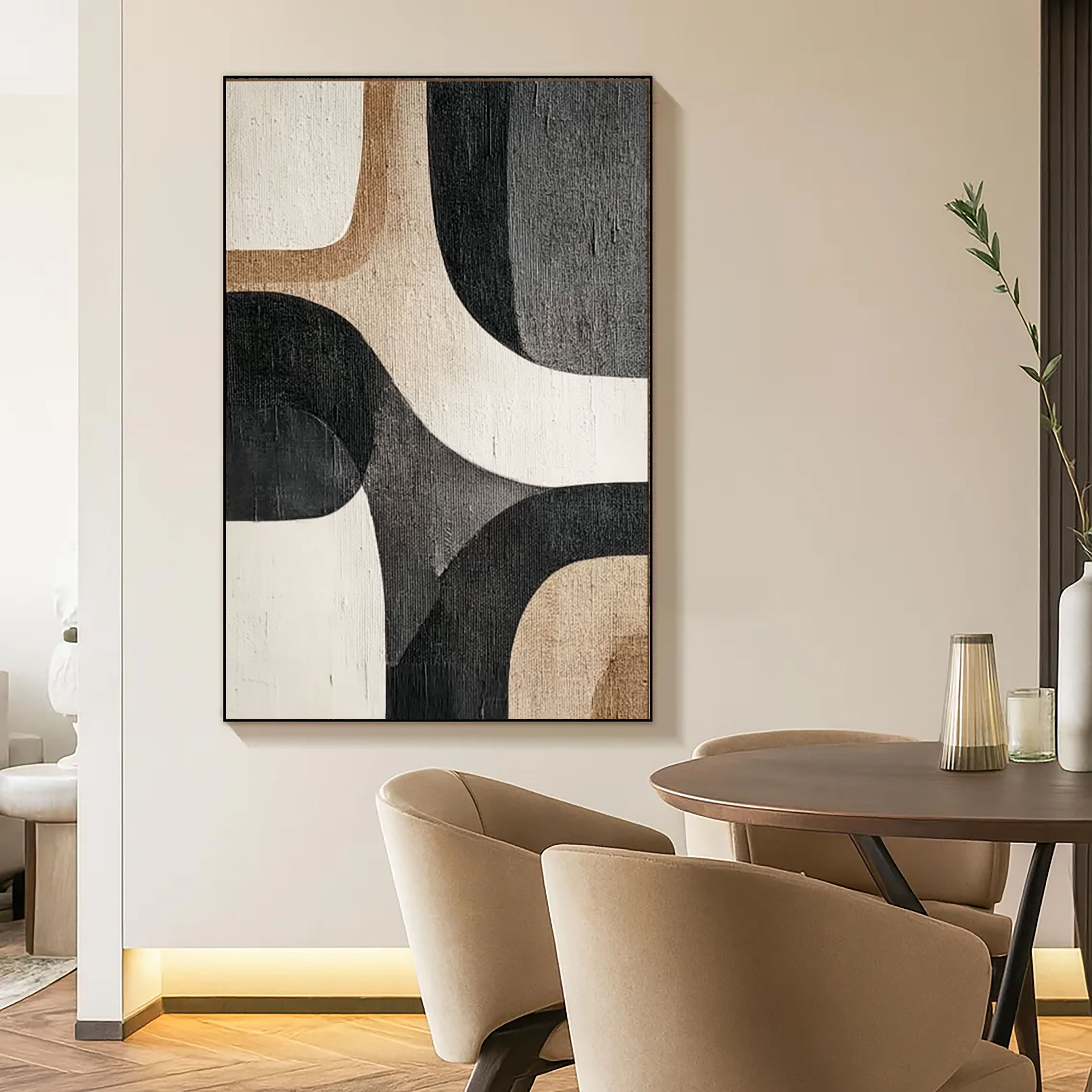 Abstract Organic Curves | Neutral Tones