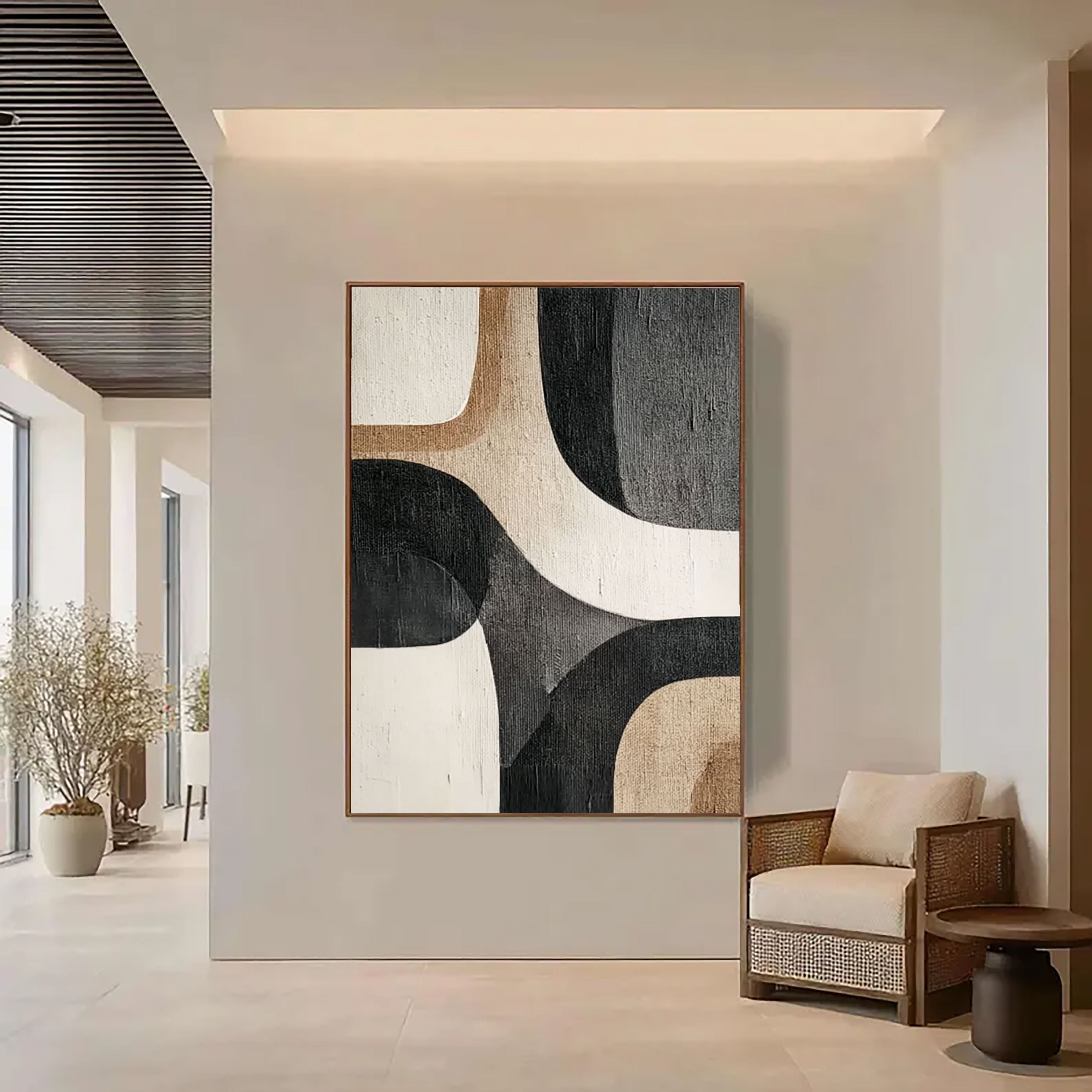 Abstract Organic Curves | Neutral Tones