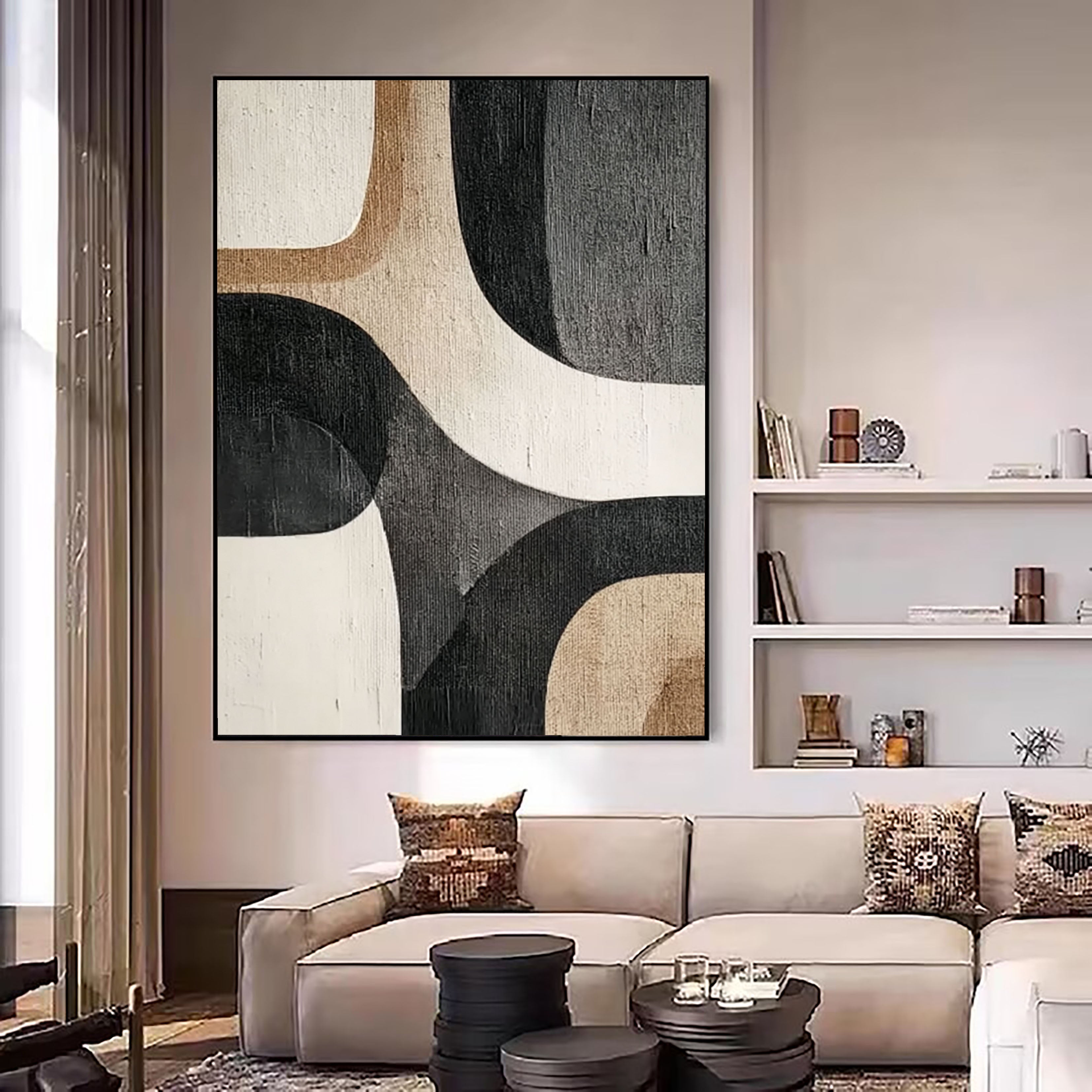 Abstract Organic Curves | Neutral Tones