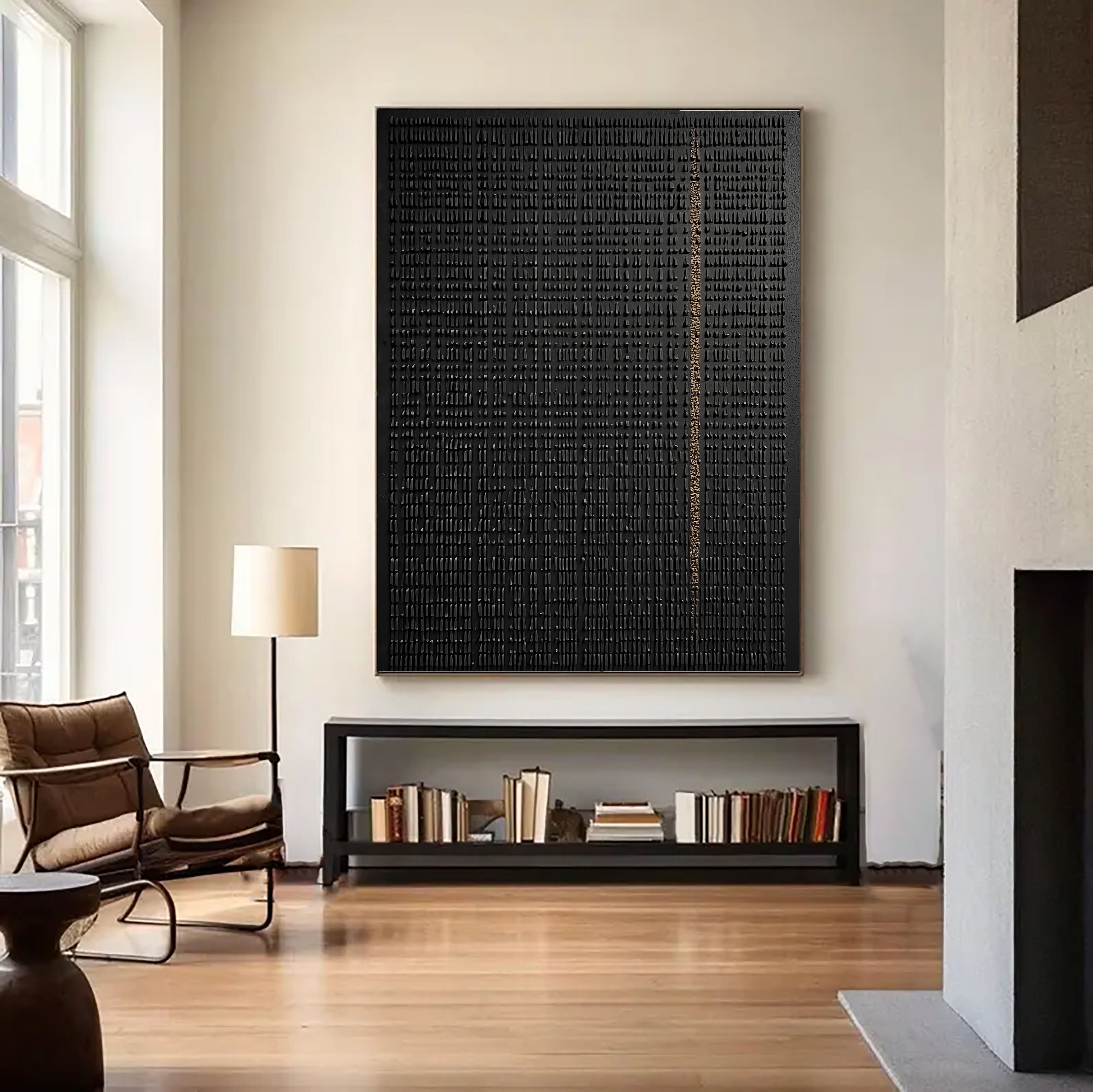 Textured Minimalist Opulence | Black Gold