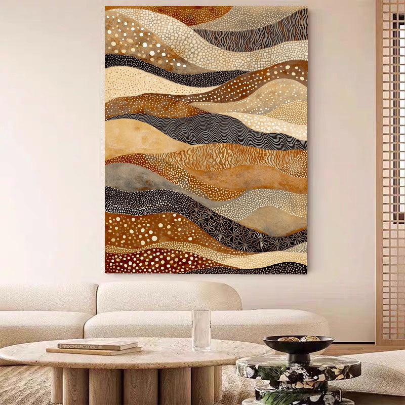 Textured Wave Layers | Terracotta Ivory