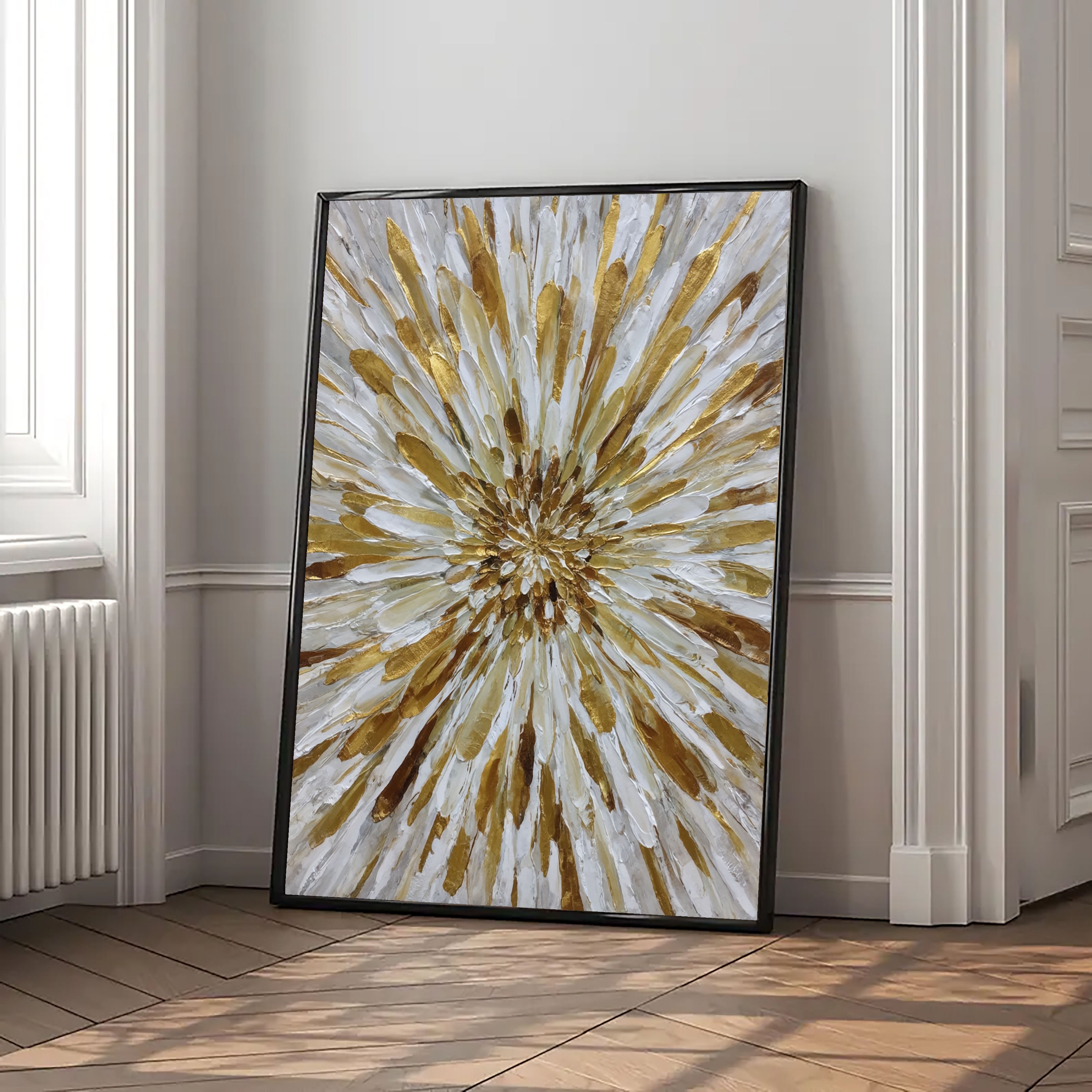 Textured Petal Opulence | Gilded Bloom