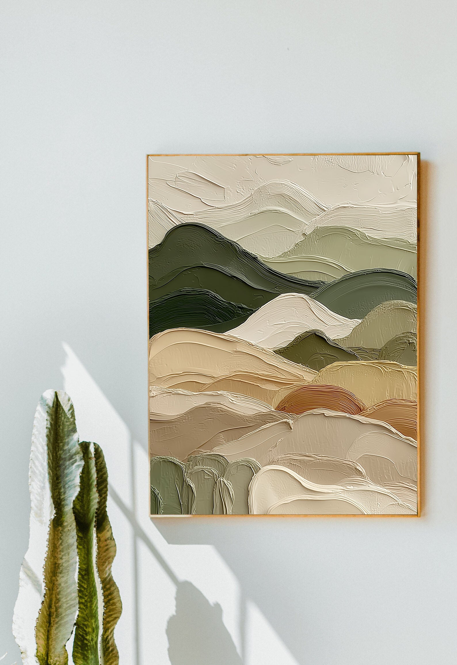 Textured Mountain Elegance | Earth Tone