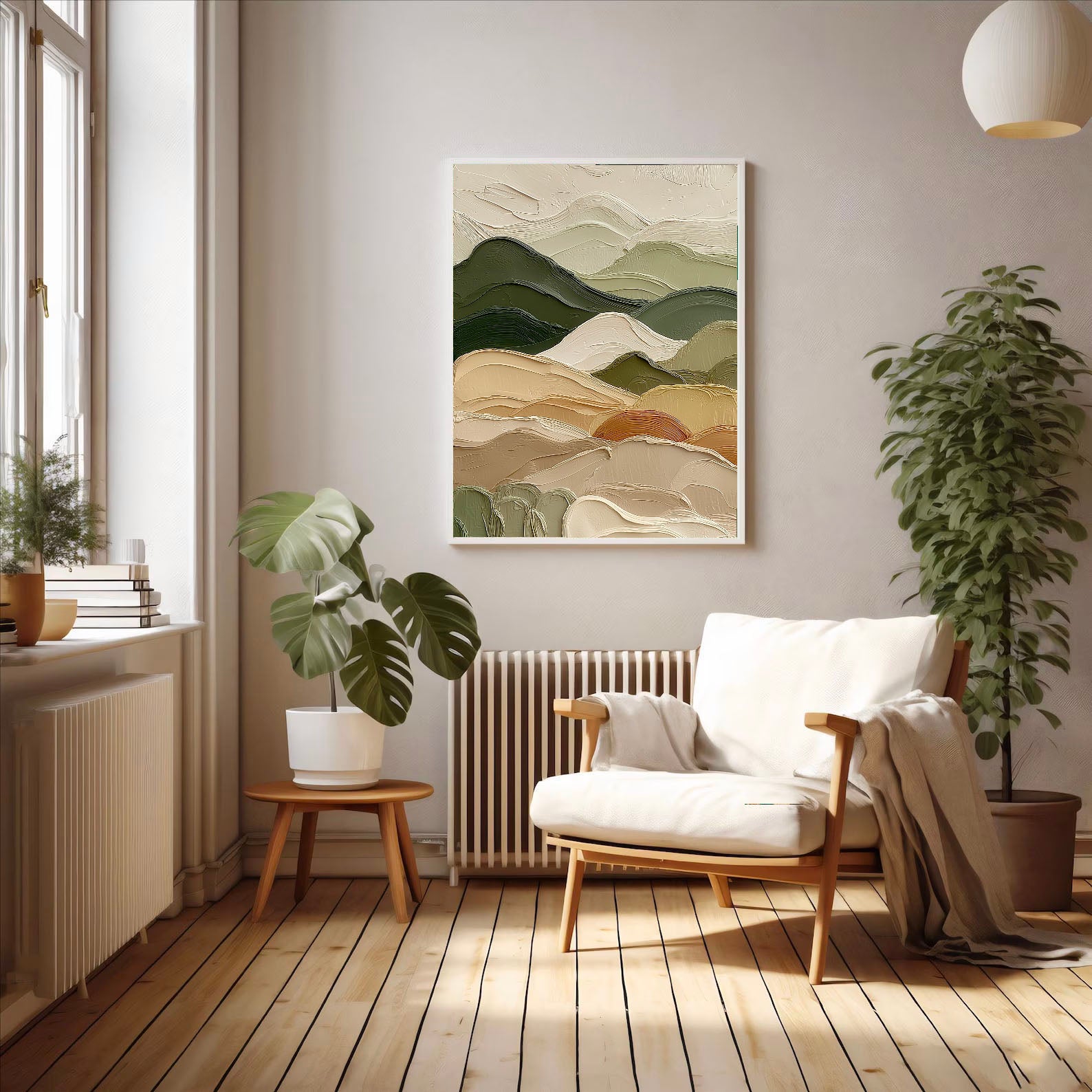 Textured Mountain Elegance | Earth Tone