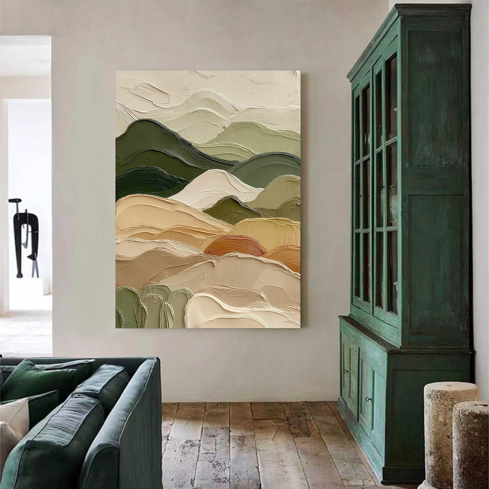 Textured Mountain Elegance | Earth Tone