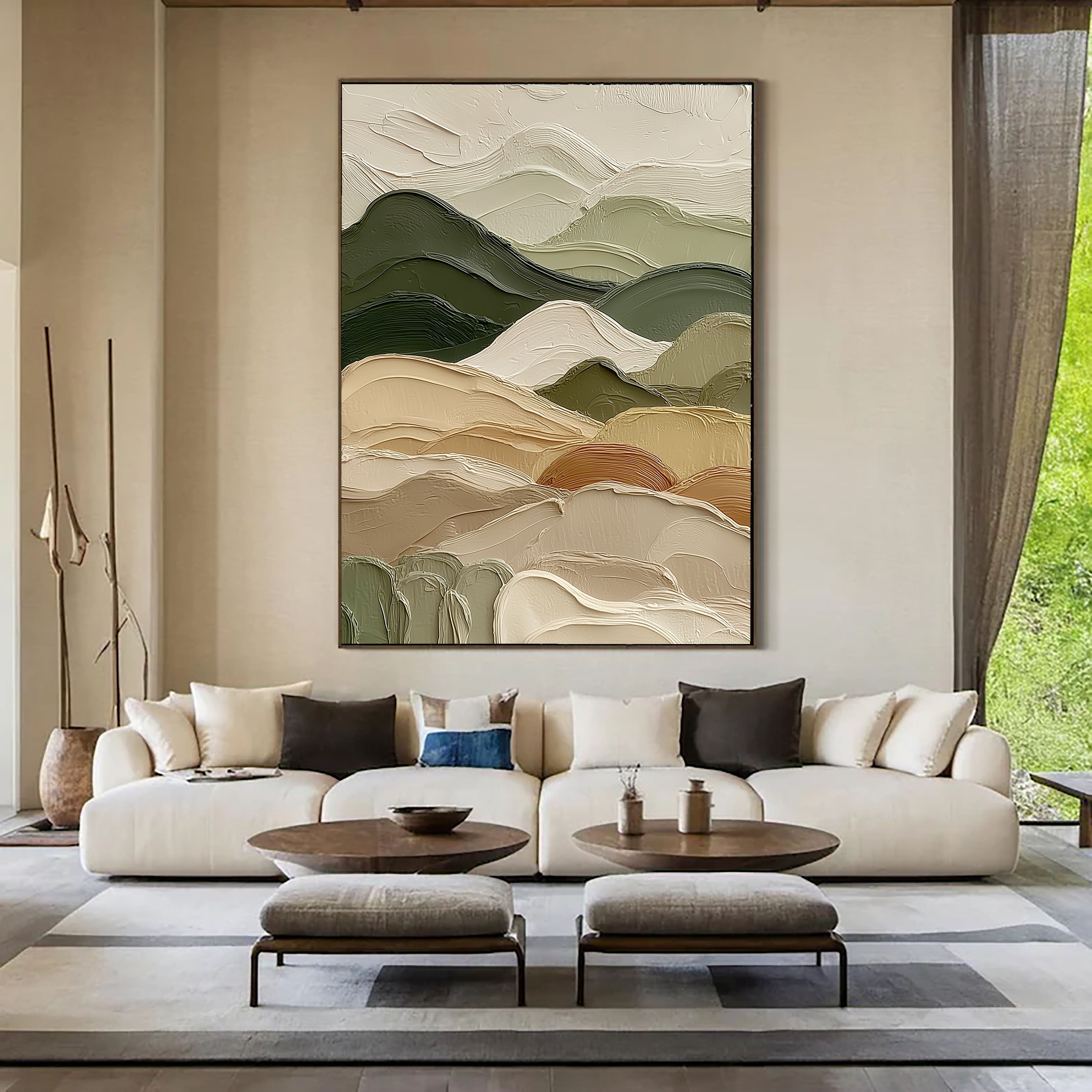 Textured Mountain Elegance | Earth Tone