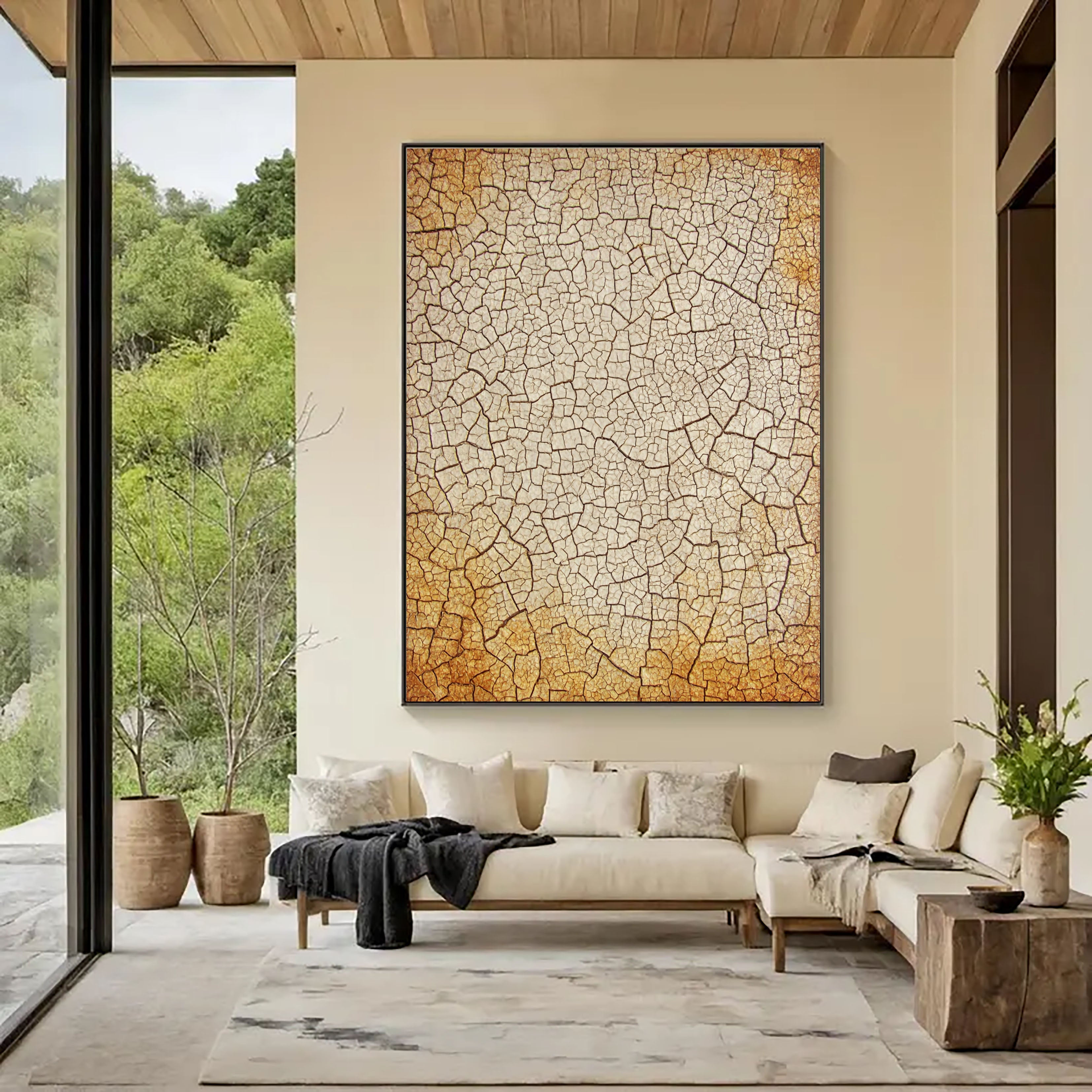 Textured Crackle Opulence | Erdtöne