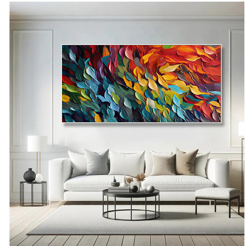Textured Feather Splendor | Vivid Hues