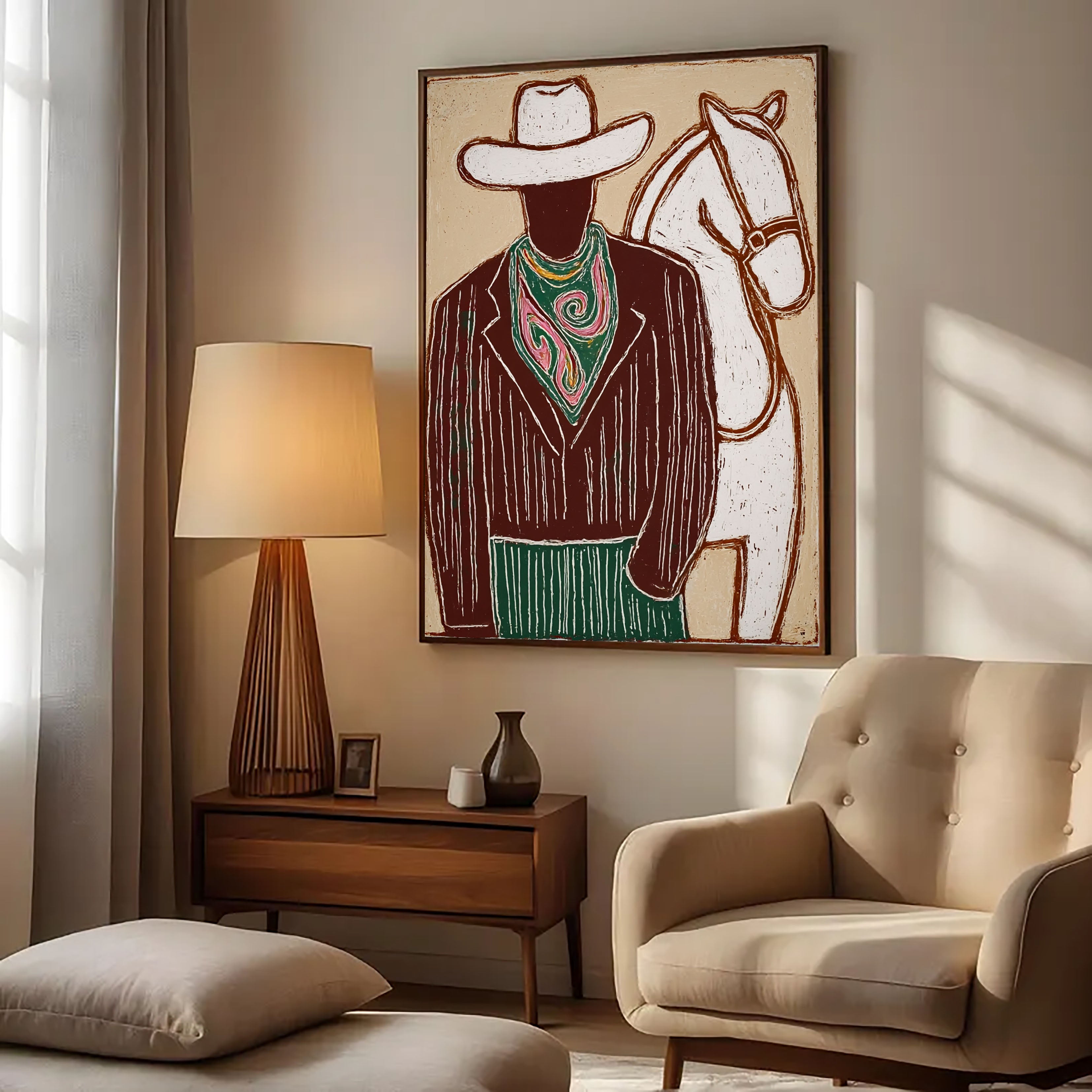 Textured Western Opulence | Cowboy Horse