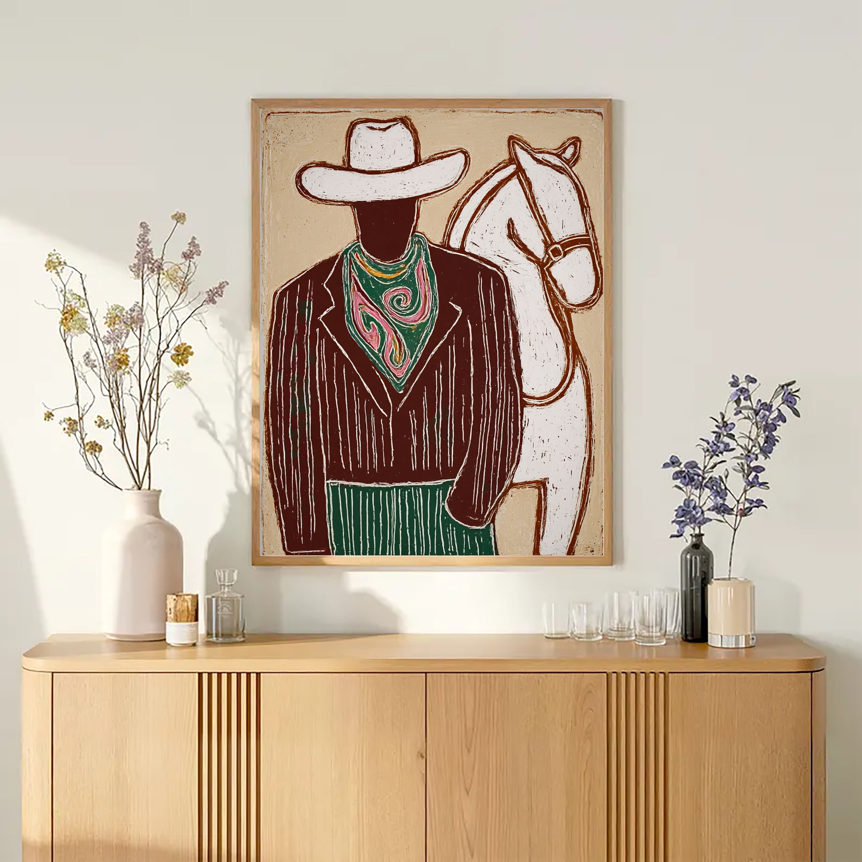 Textured Western Opulence | Cowboy Horse