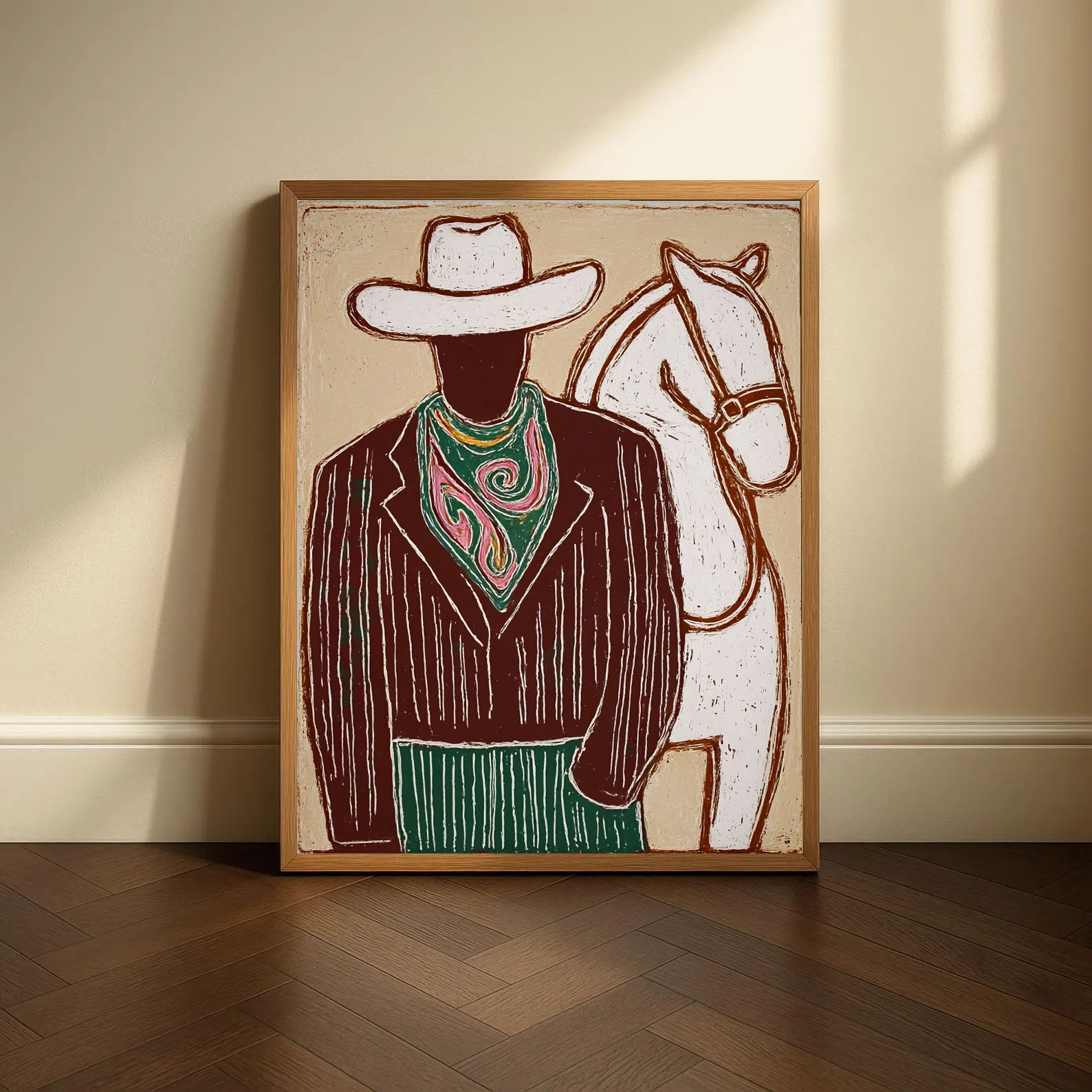 Textured Western Opulence | Cowboy Horse