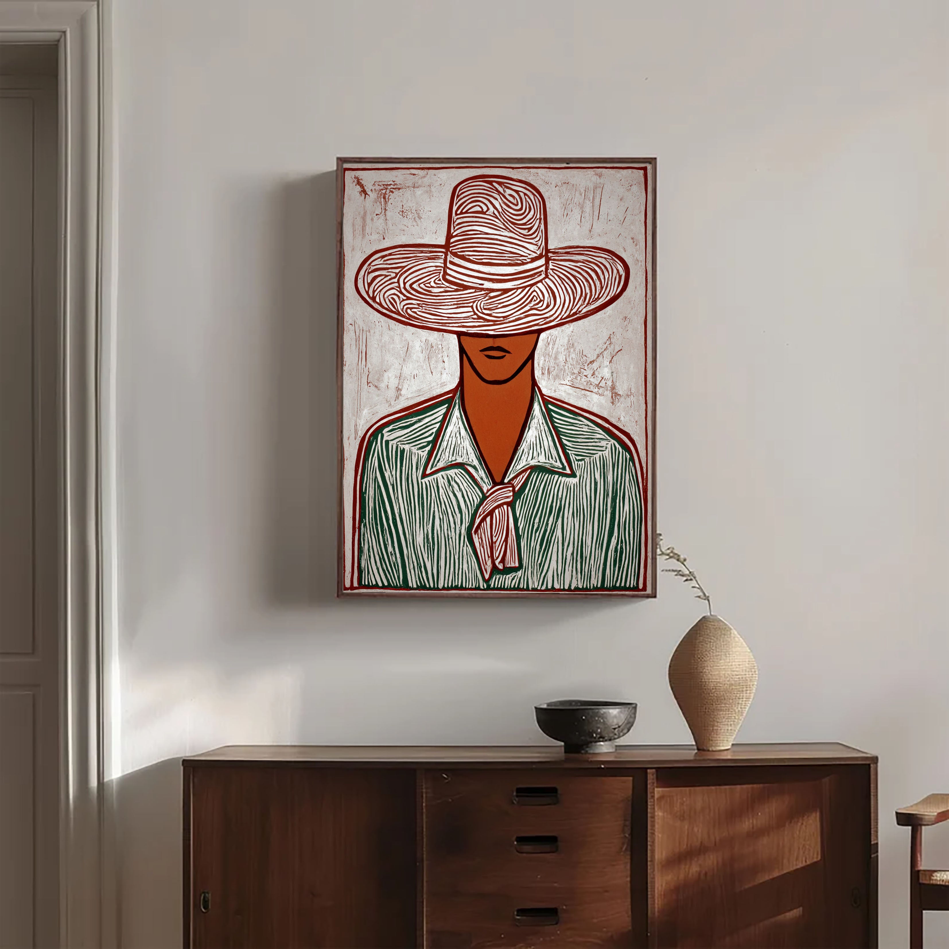 Textured Folk Opulence | Hat Attire