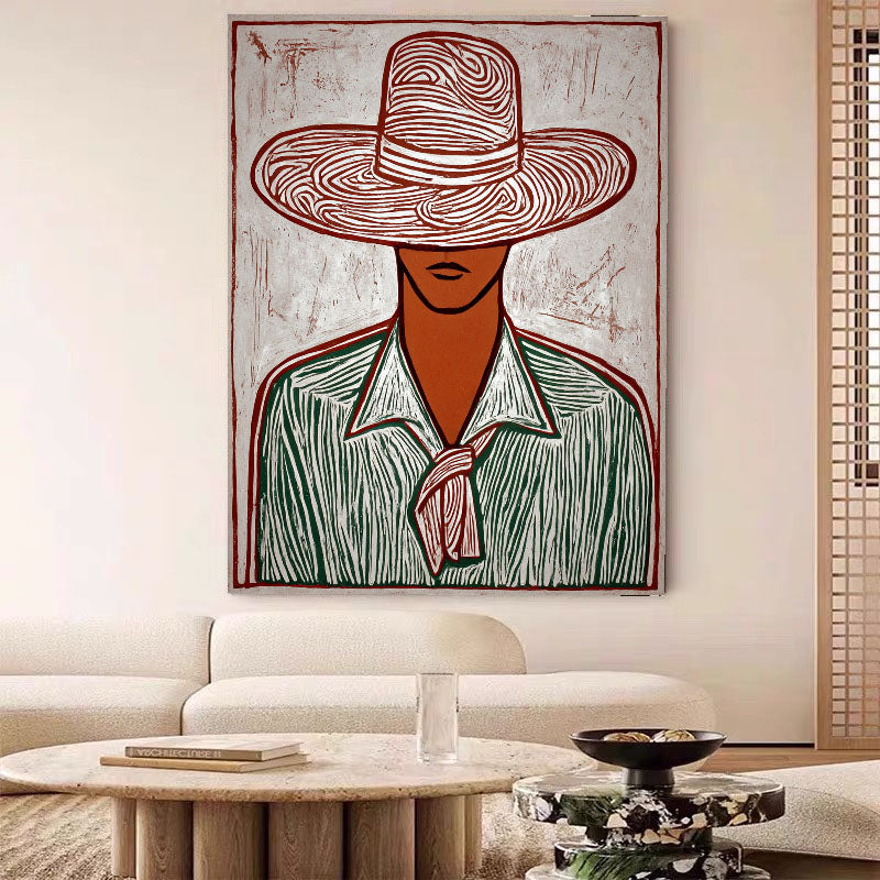 Textured Folk Opulence | Hat Attire