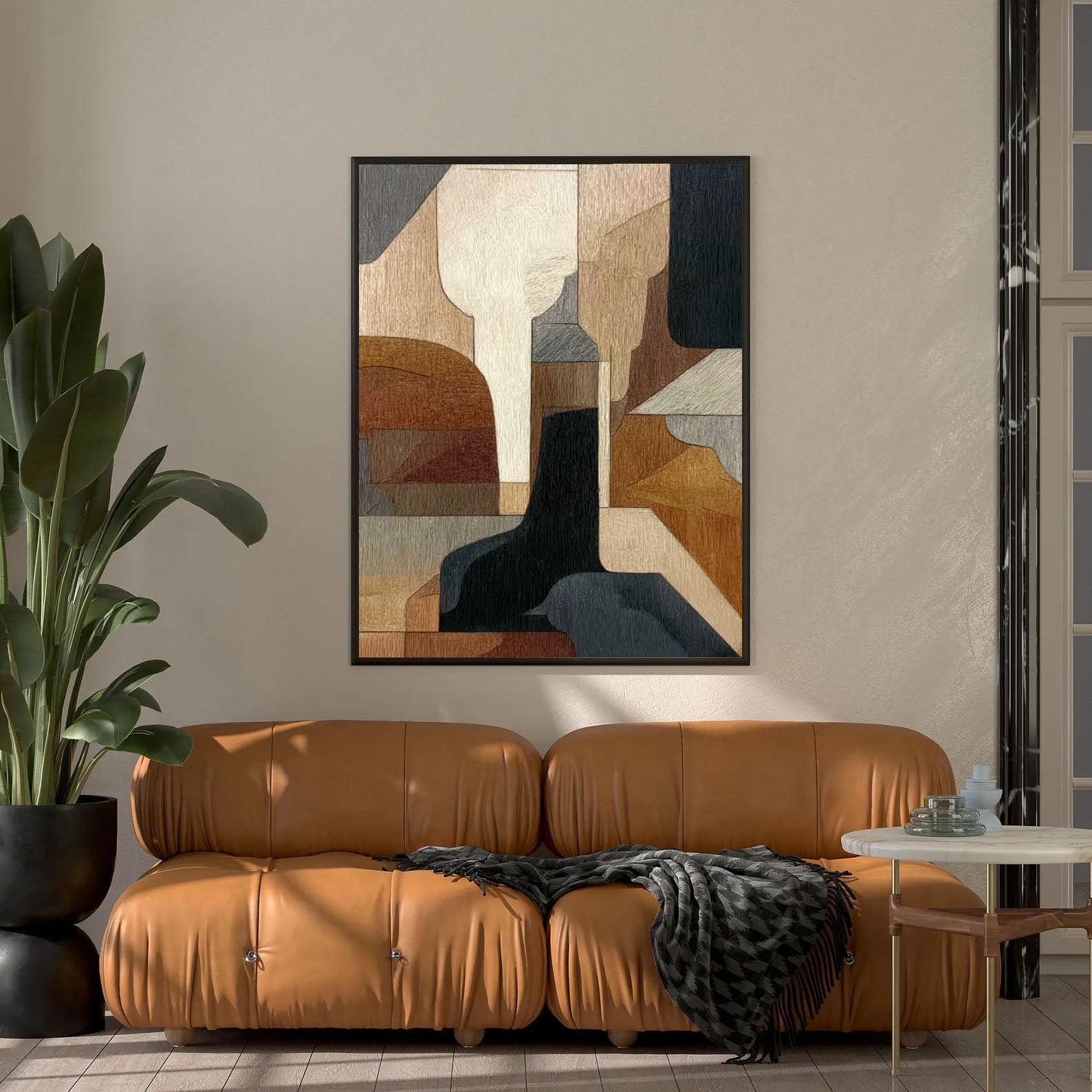 Earthy Tones Abstract | Geometric Forms