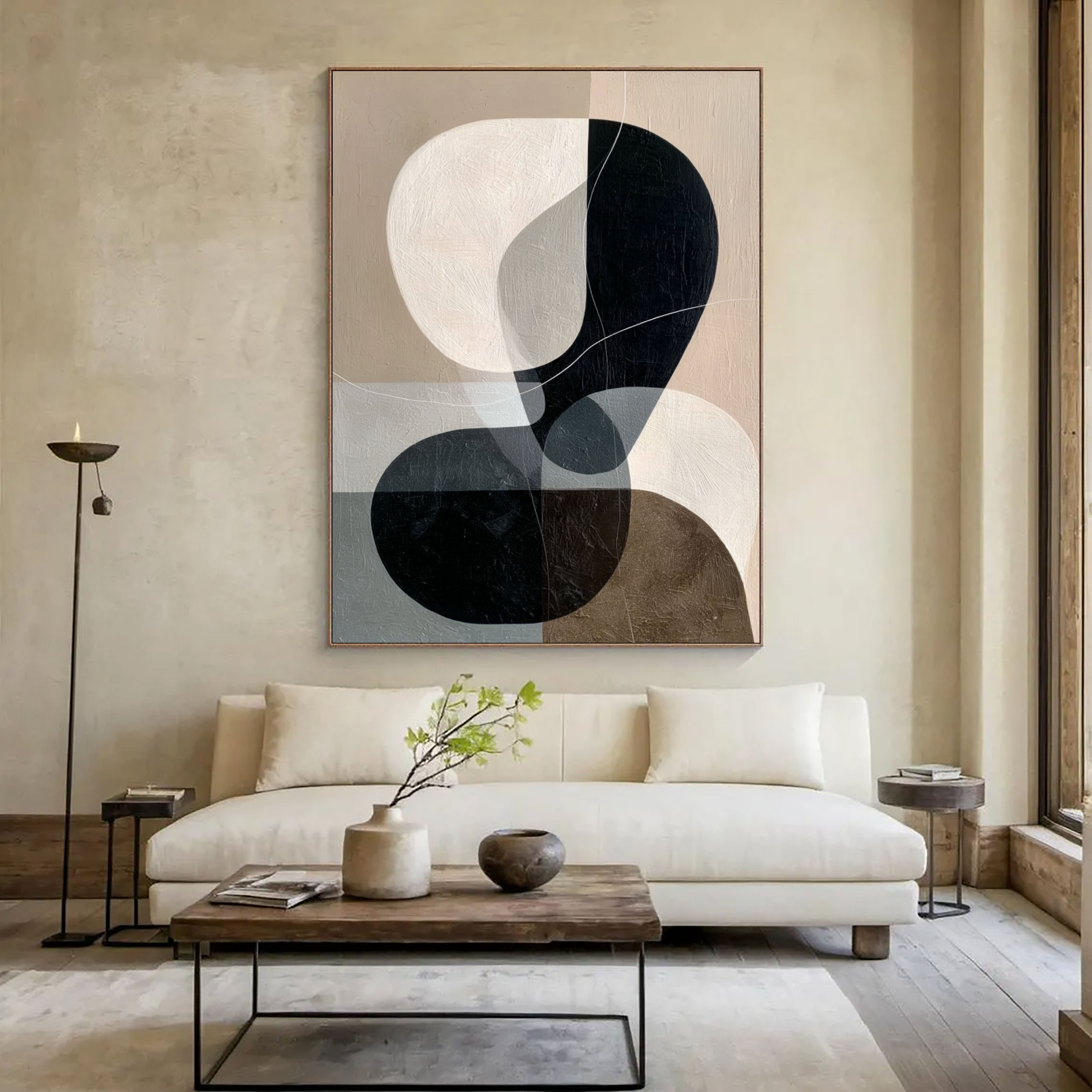 Bold Organic Forms | Black White