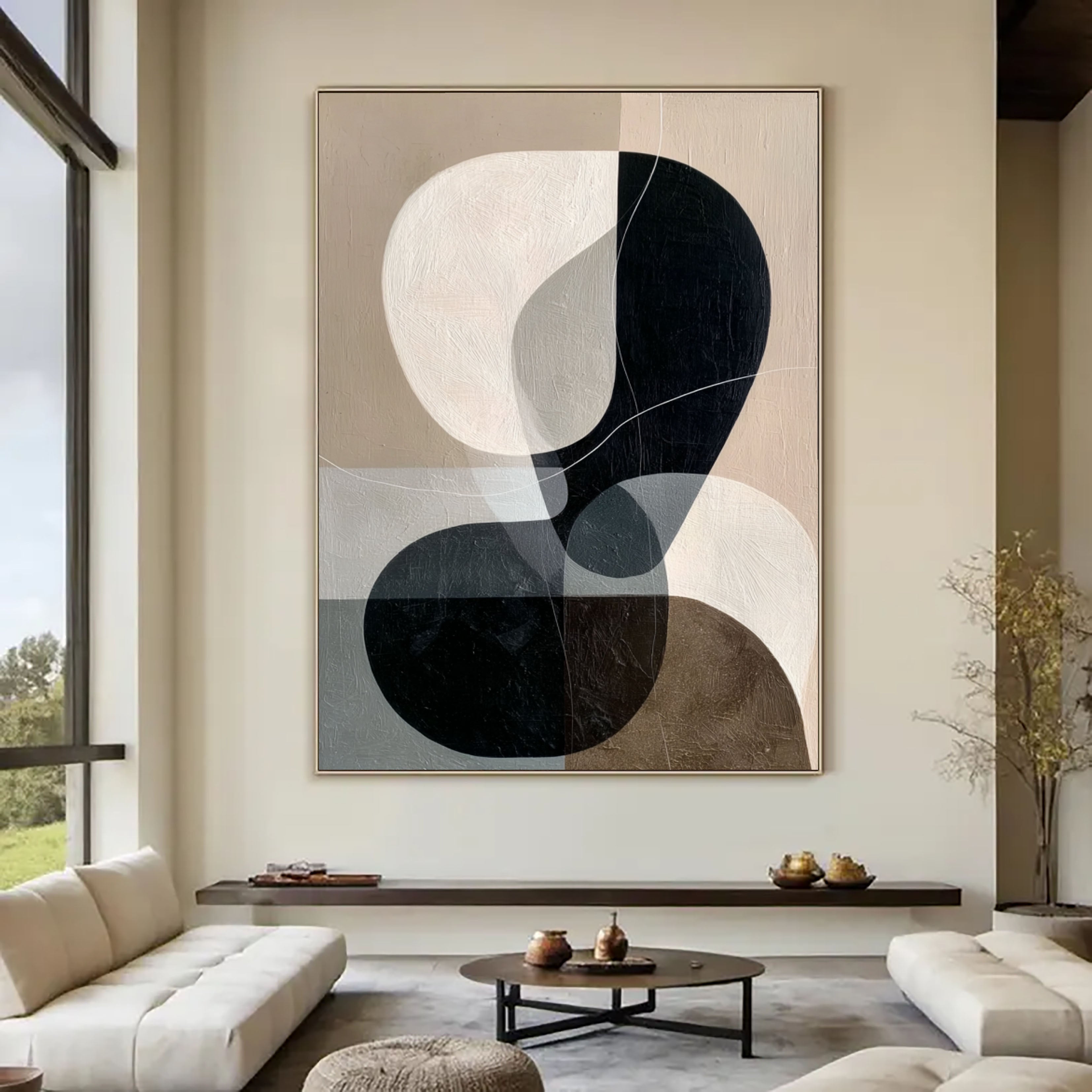 Bold Organic Forms | Black White