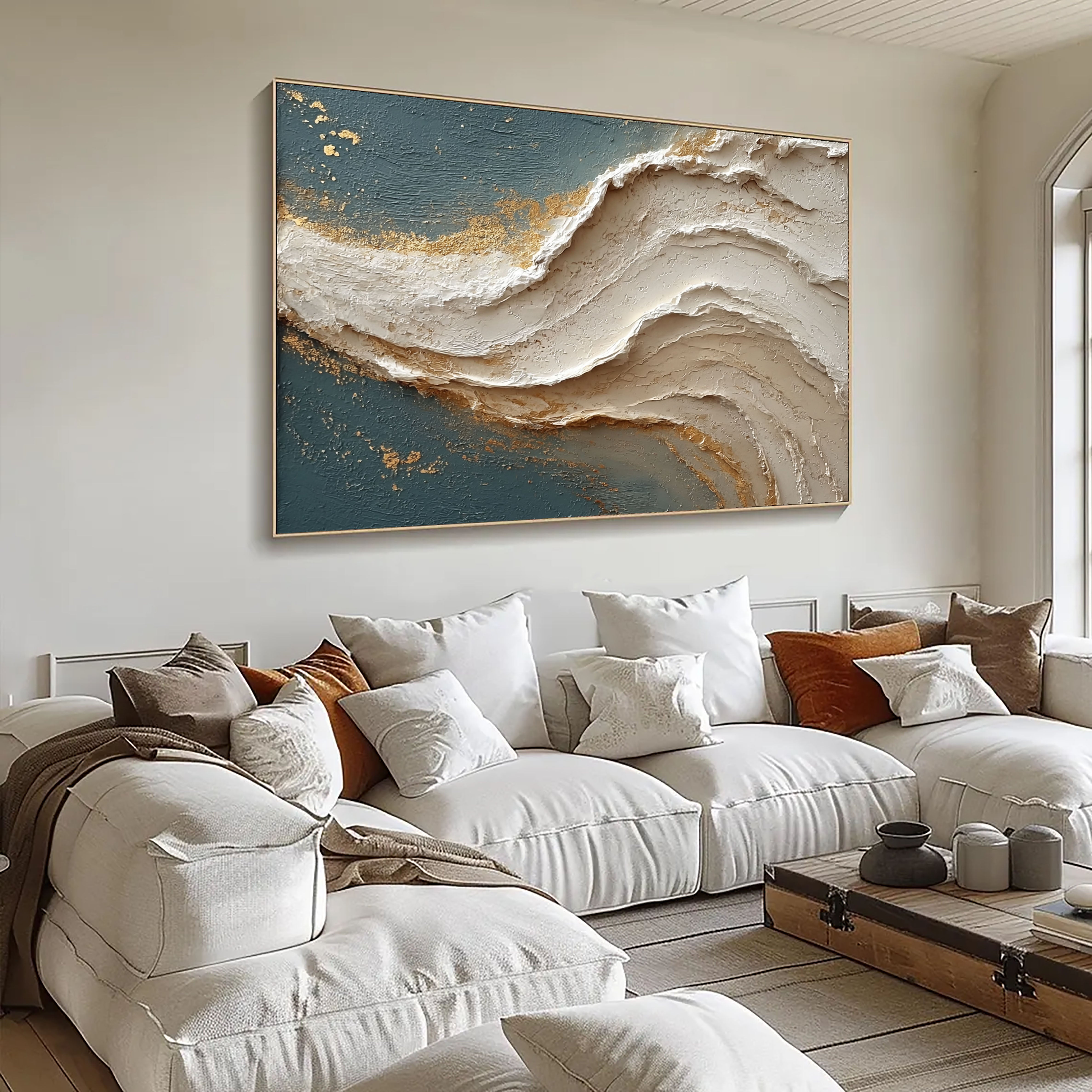 Textured Undulant Opulence | Cerulean Aurum