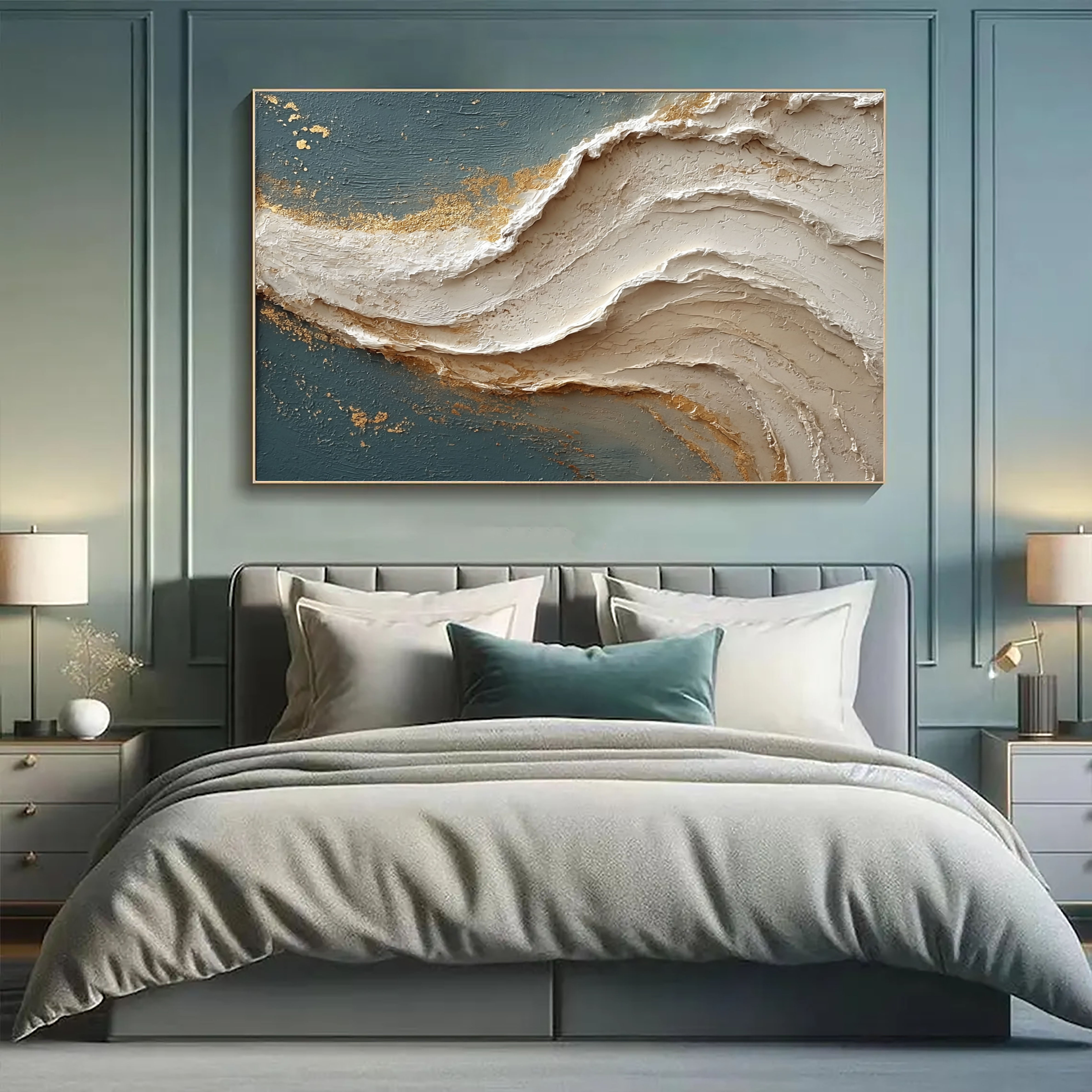 Textured Undulant Opulence | Cerulean Aurum