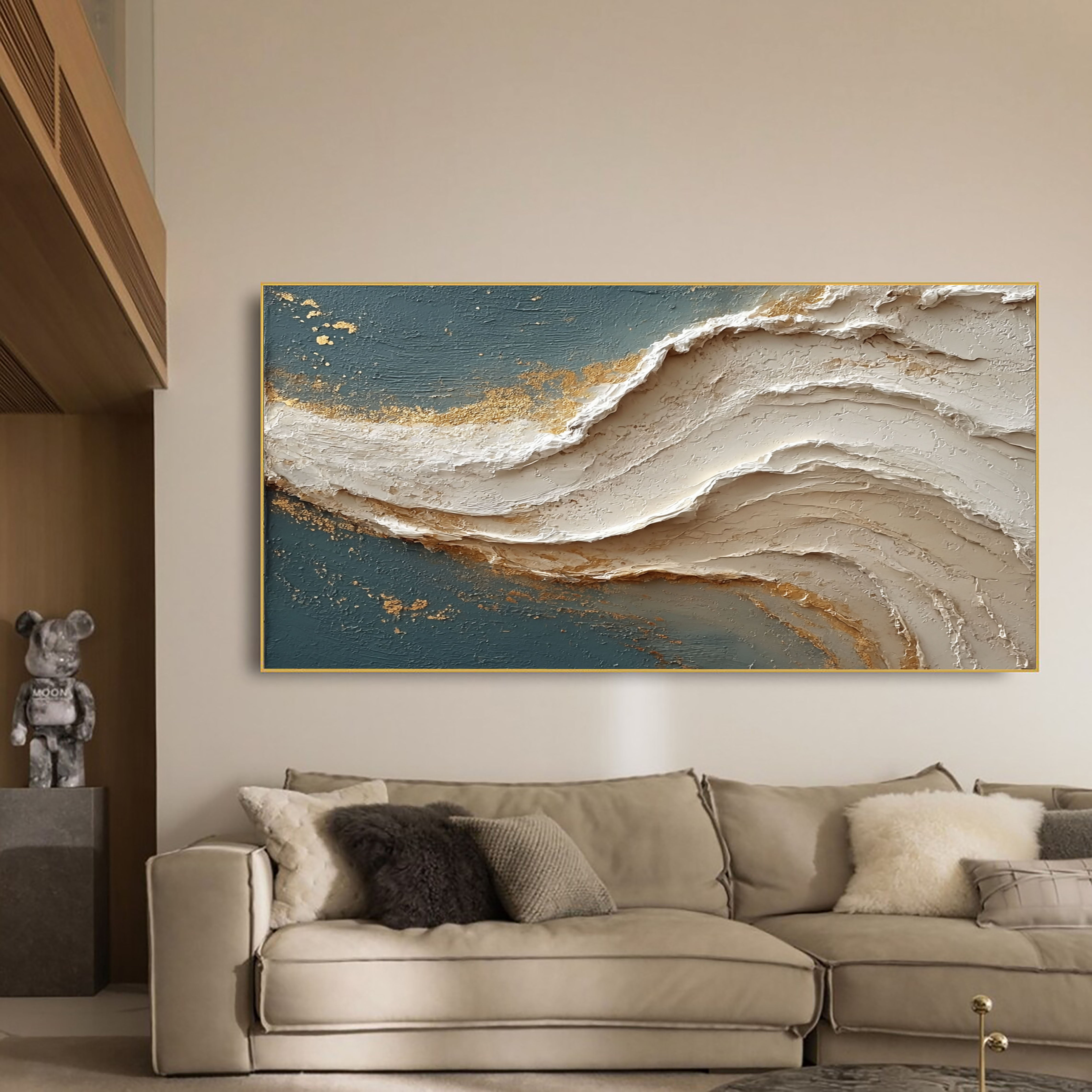 Textured Undulant Opulence | Cerulean Aurum