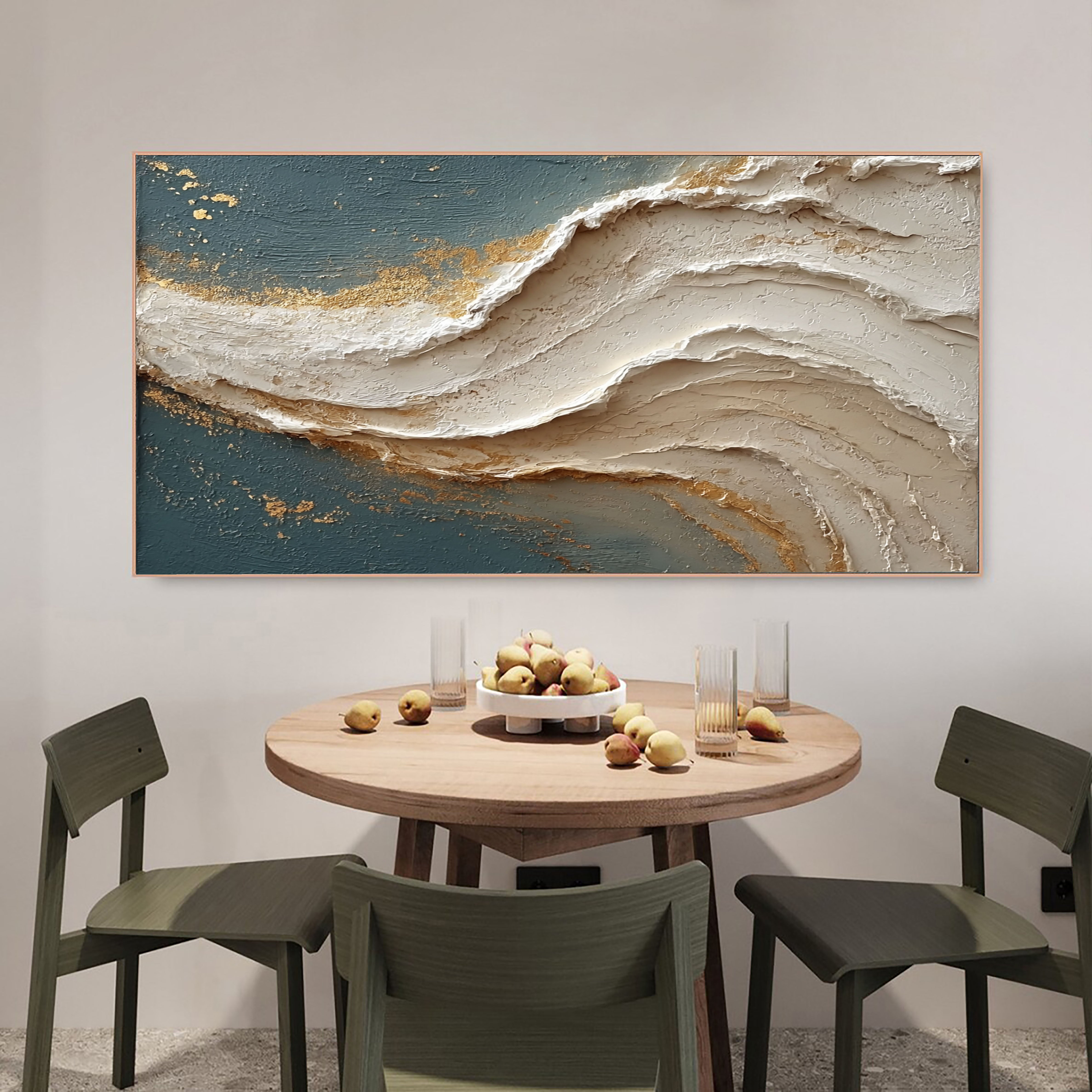 Textured Undulant Opulence | Cerulean Aurum