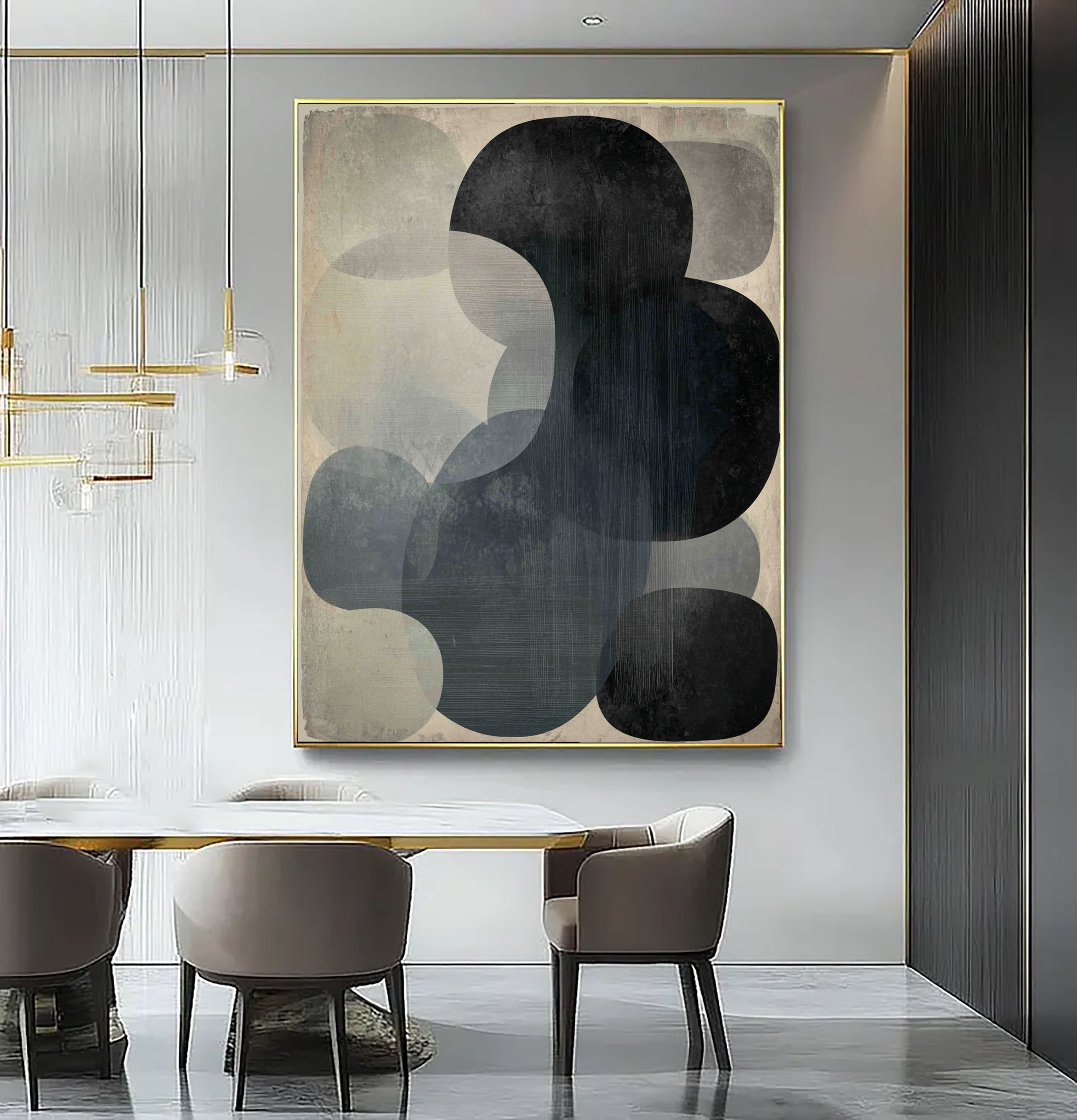 Textured Geometric Opulence | Neutral Sphere