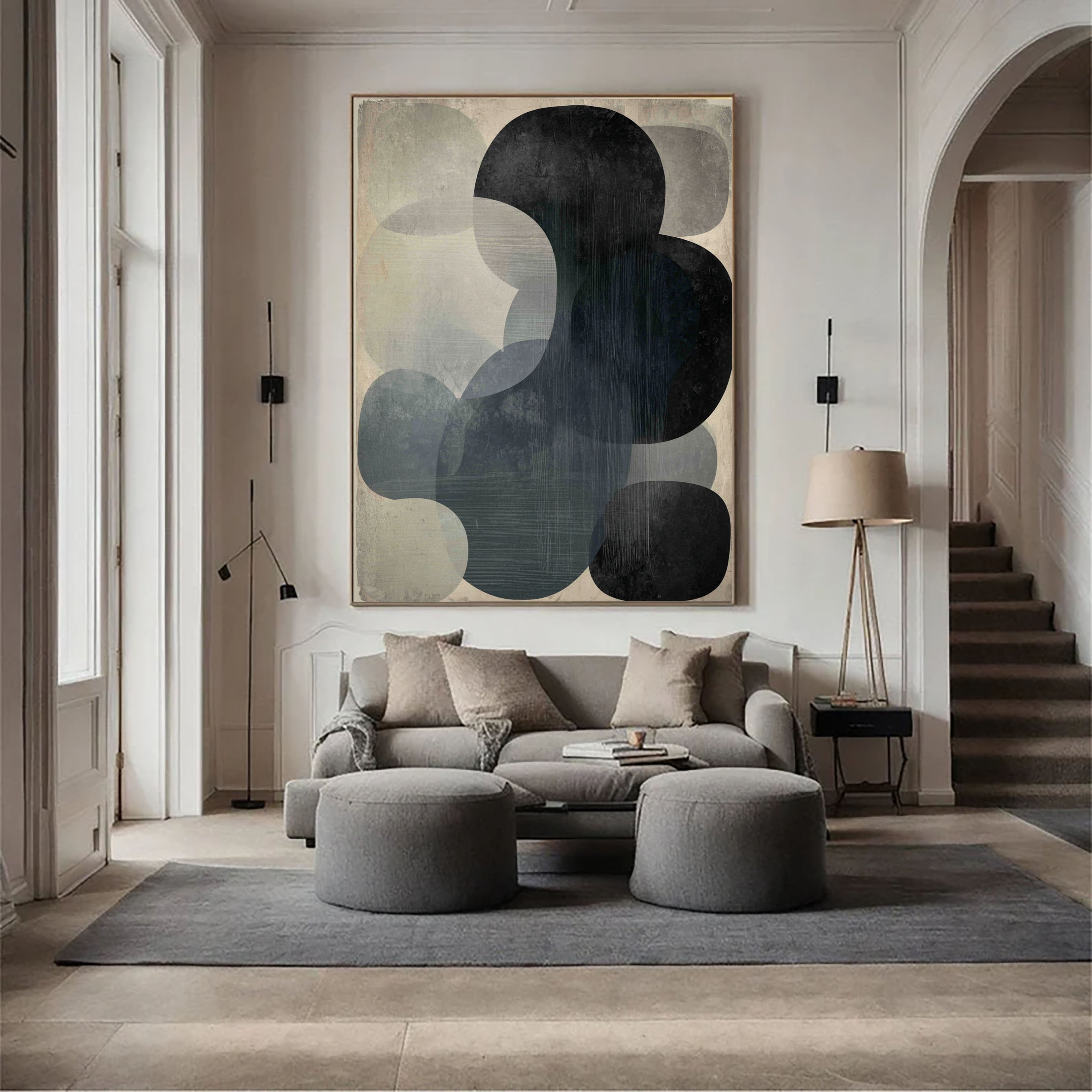 Textured Geometric Opulence | Neutral Sphere