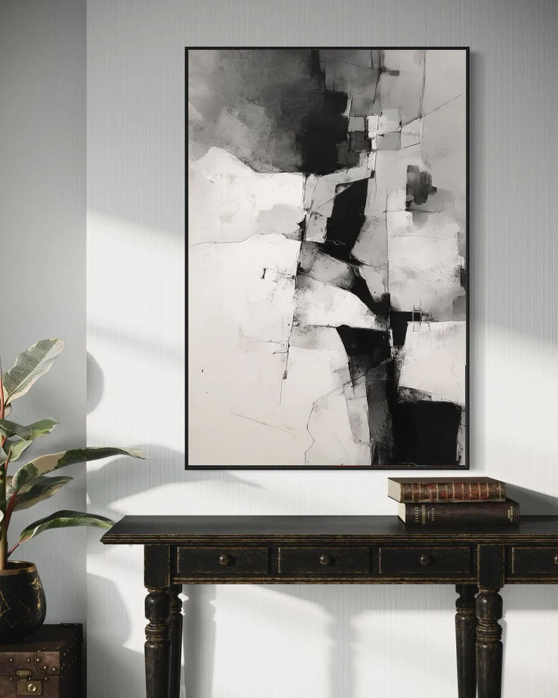 Dynamische Monochrom-Komposition | Urbane Abstraktion