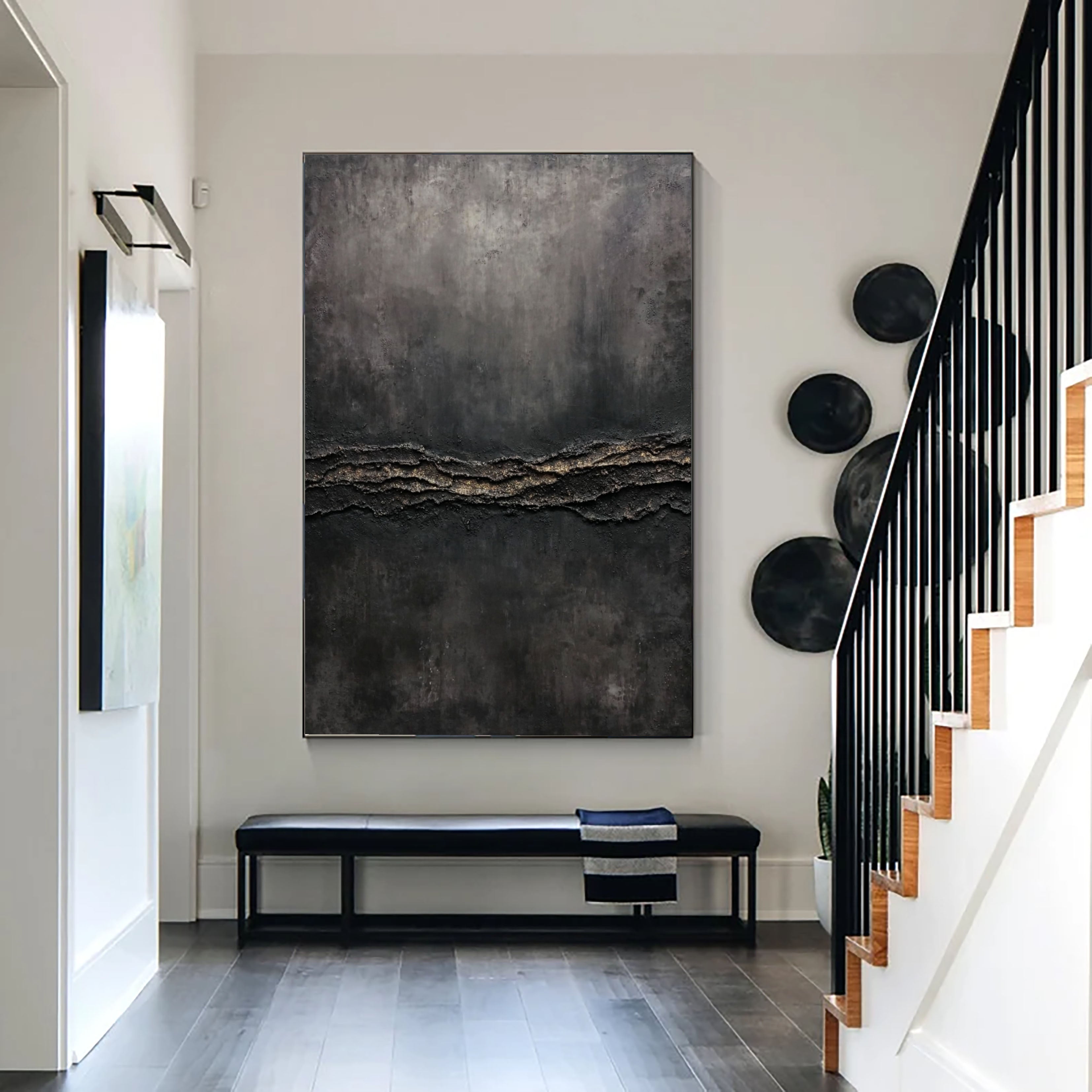 Textured Luxe Opulence | Black Gold