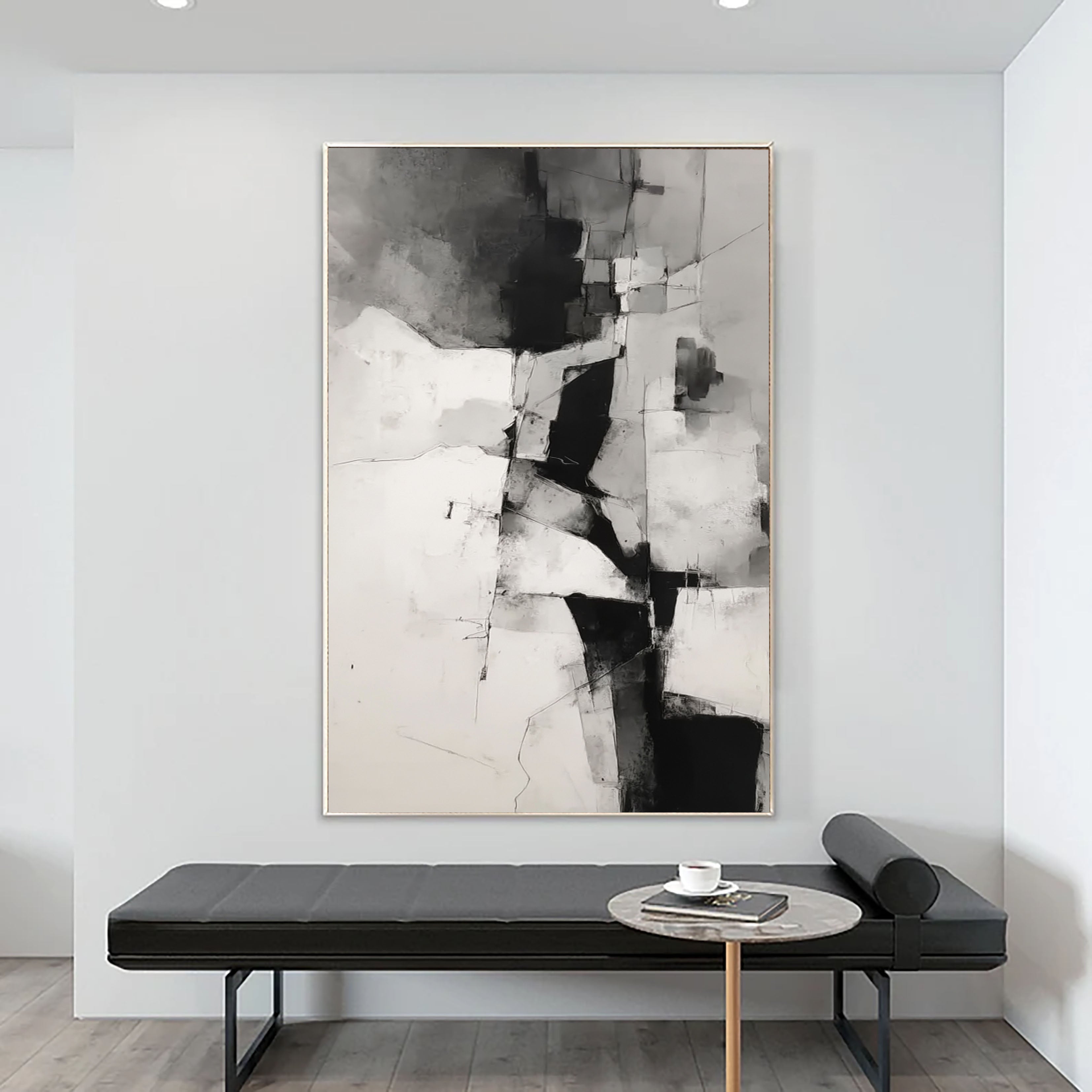 Dynamische Monochrom-Komposition | Urbane Abstraktion