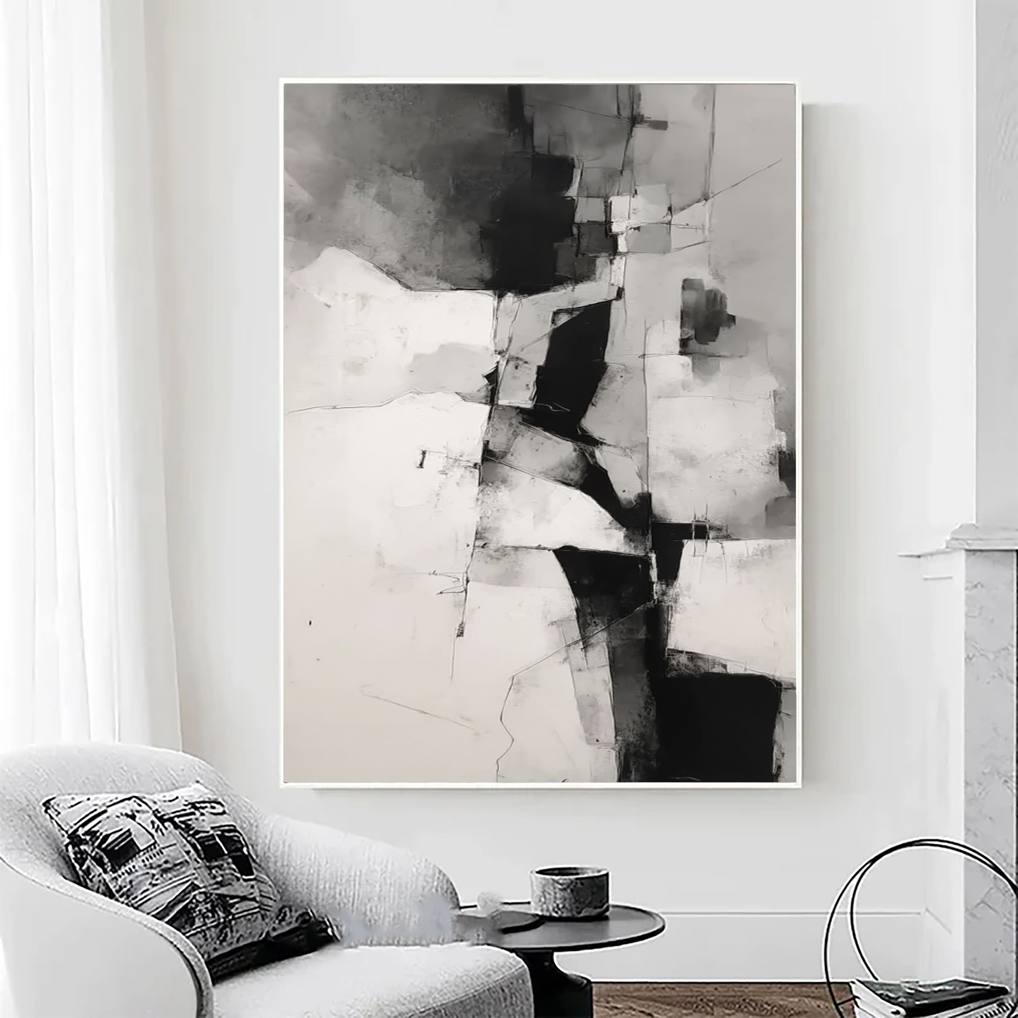 Dynamic Monochrome Composition | Urban Abstract