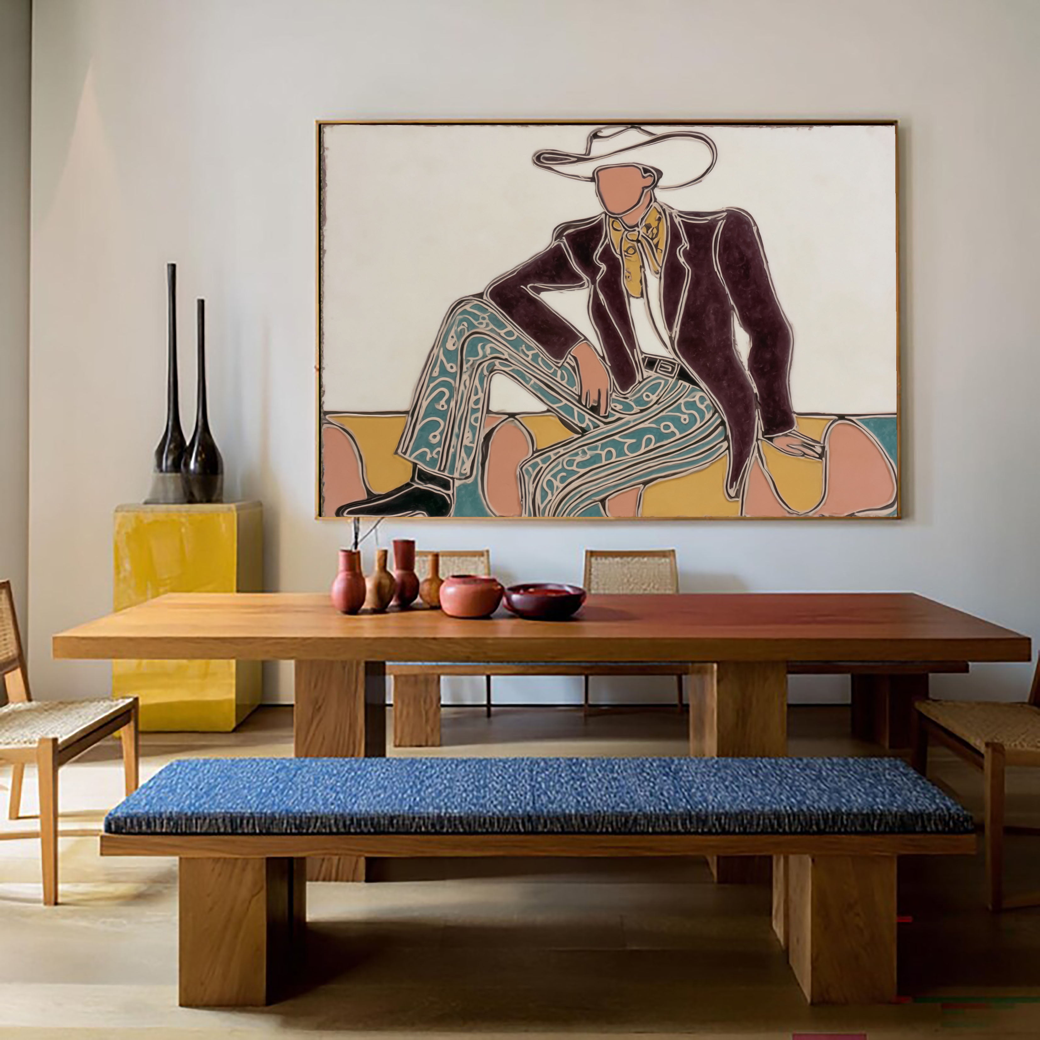 Textured Cowboy Flair | Patterned Hues