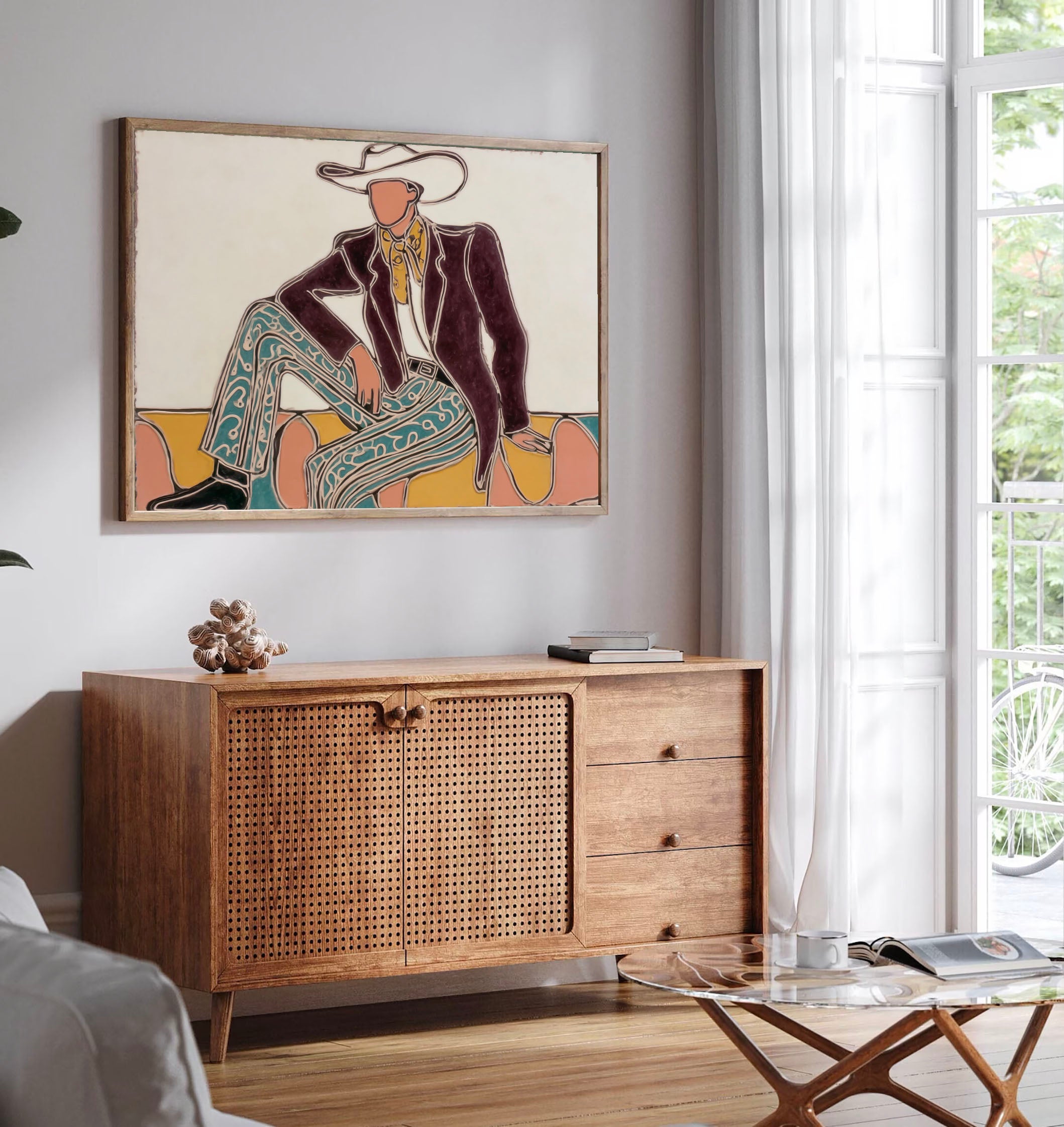 Textured Cowboy Flair | Patterned Hues