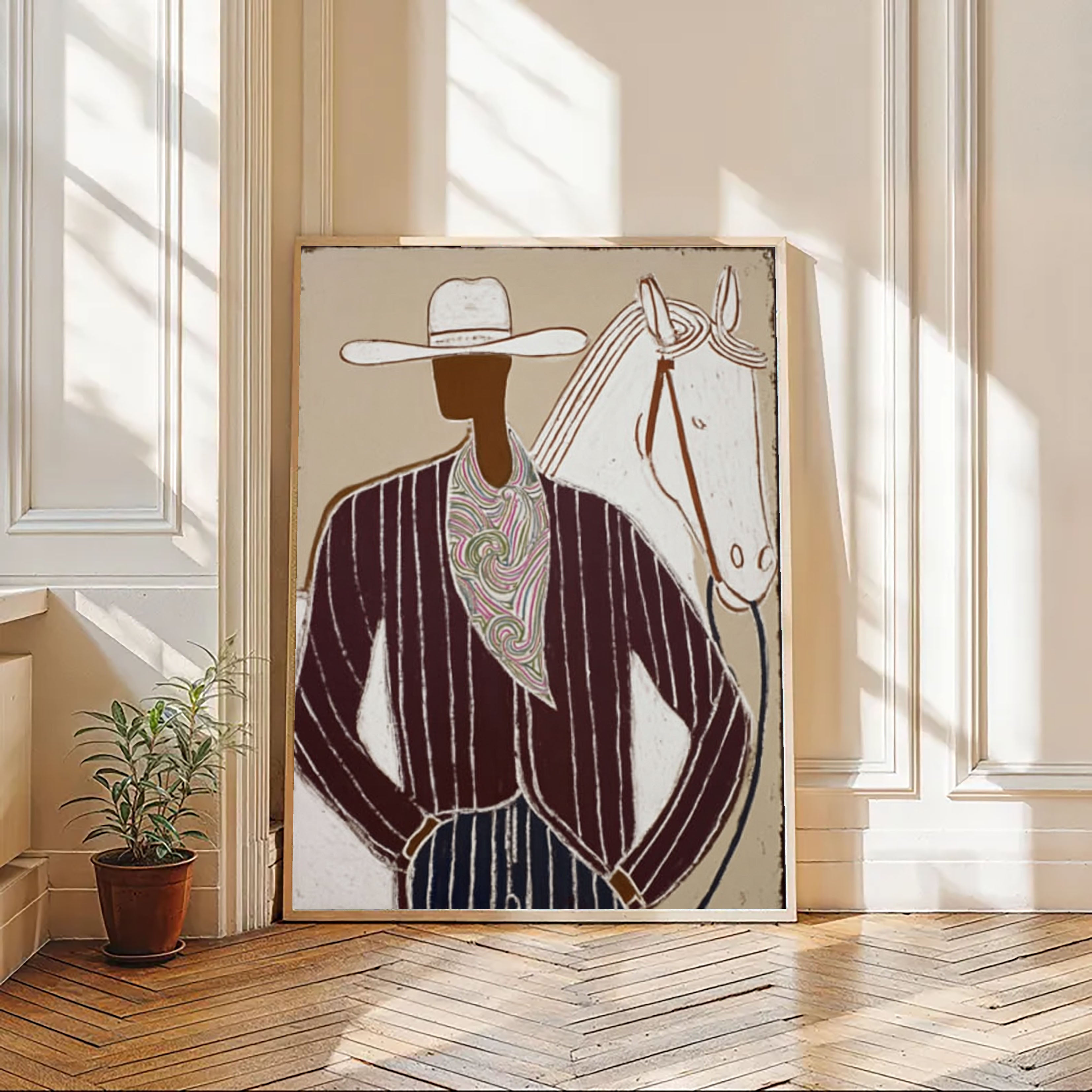 Textured Cowboy Grace | Swirl Scarf