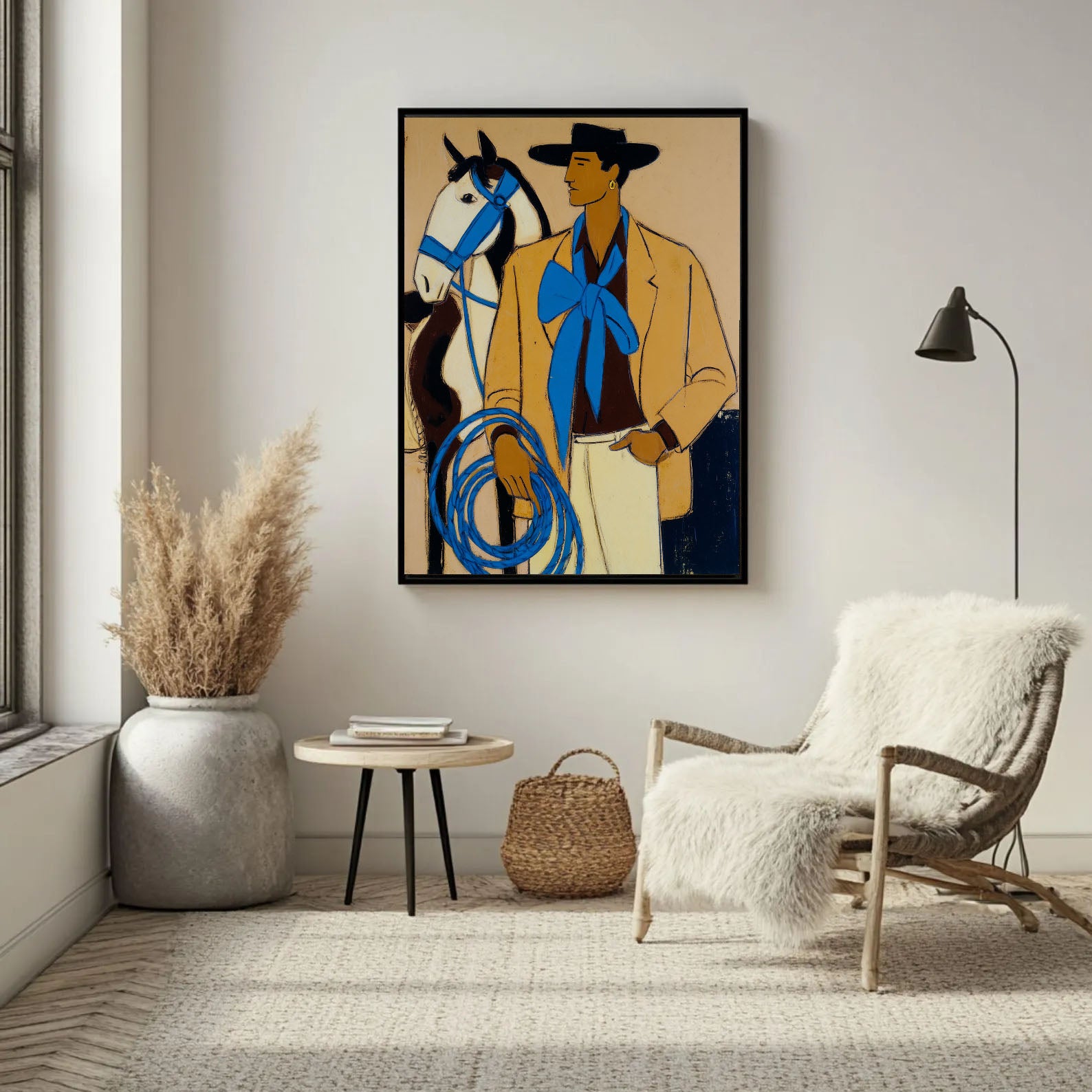 Textured Cowboy Harmony | Bold Blues