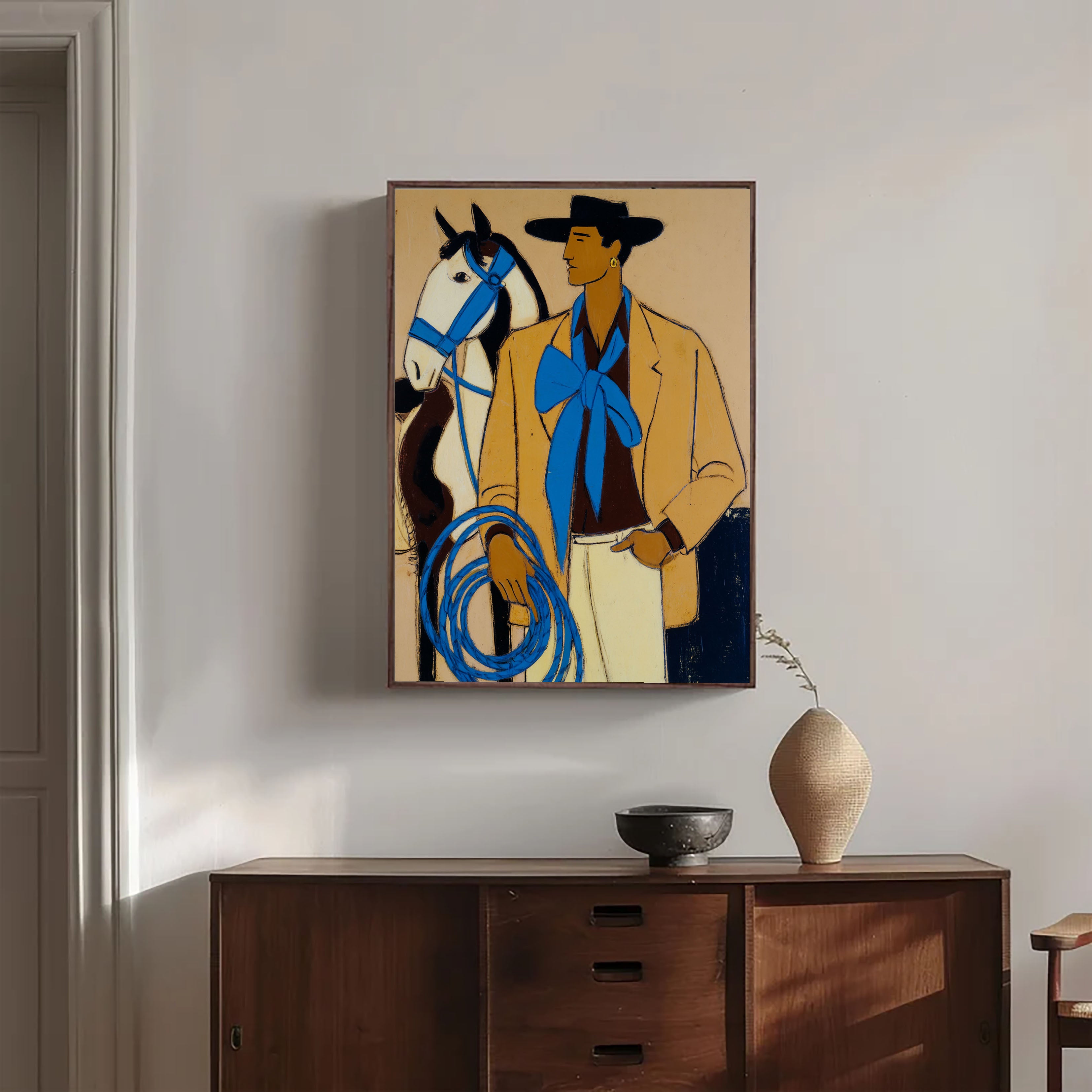 Textured Cowboy Harmony | Bold Blues