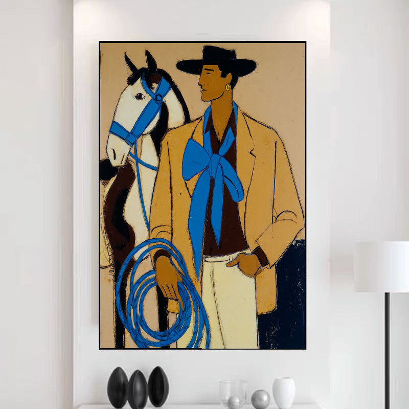 Textured Cowboy Harmony | Bold Blues