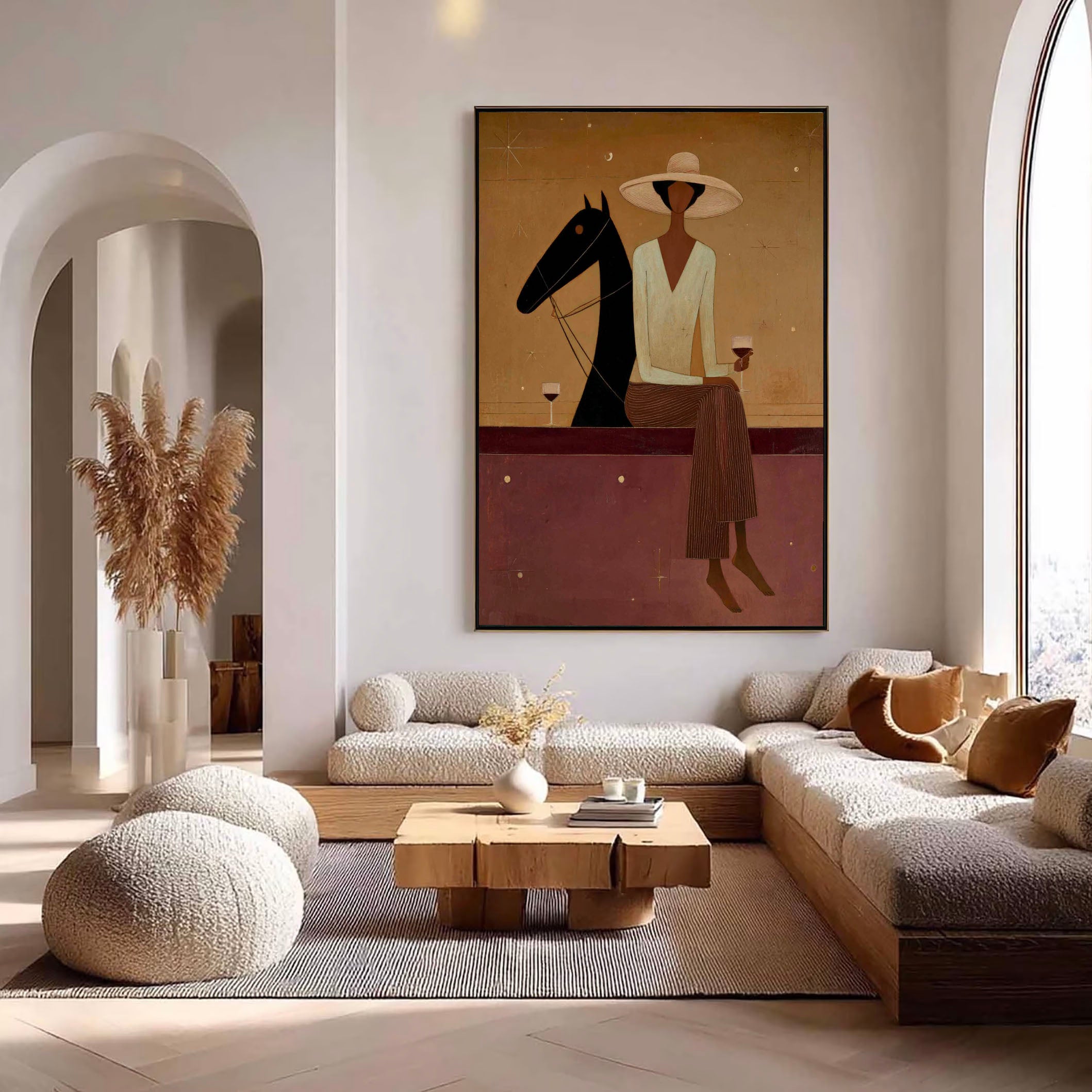 Textured Equestrian Leisure | Amber Hues