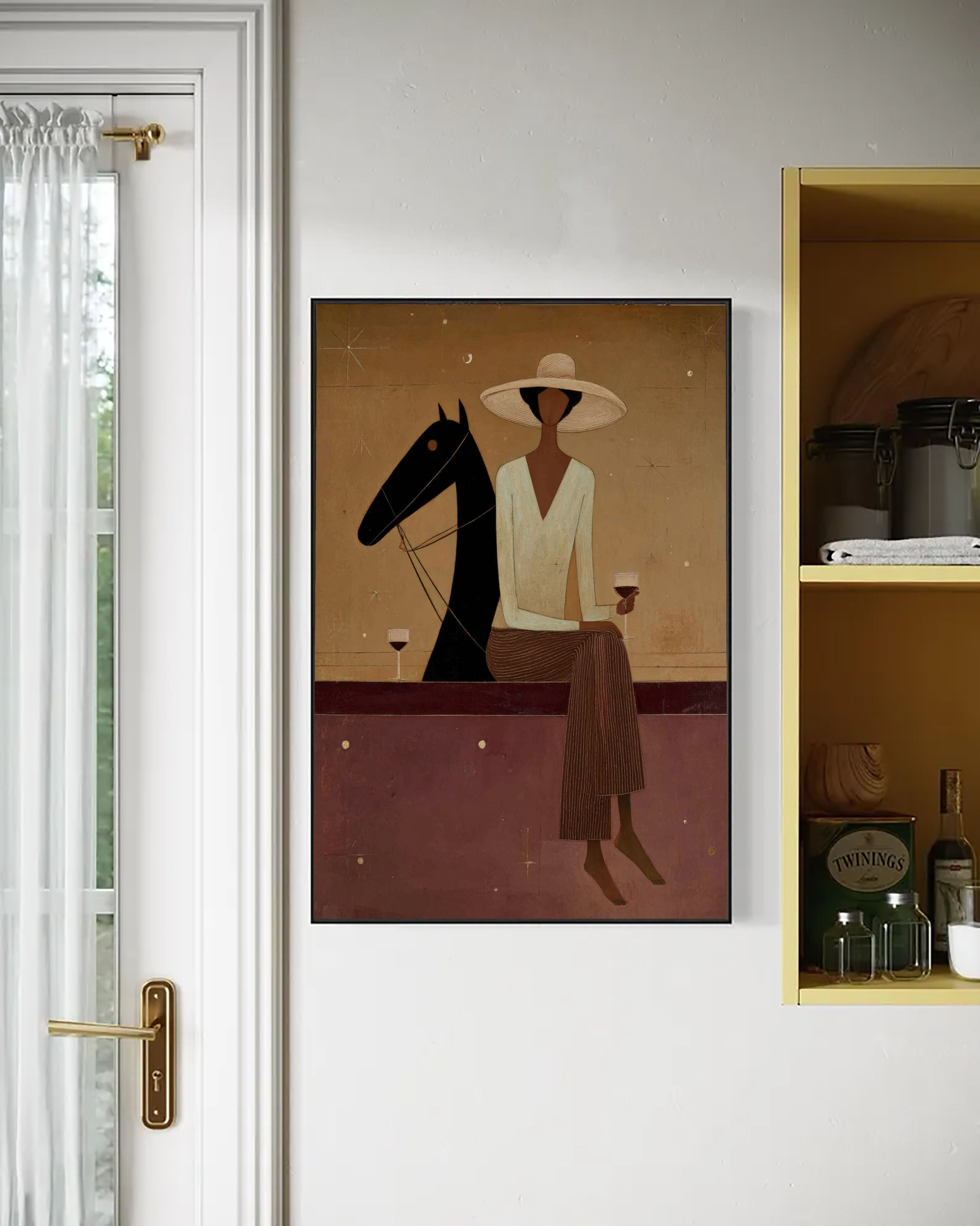 Textured Equestrian Leisure | Amber Hues