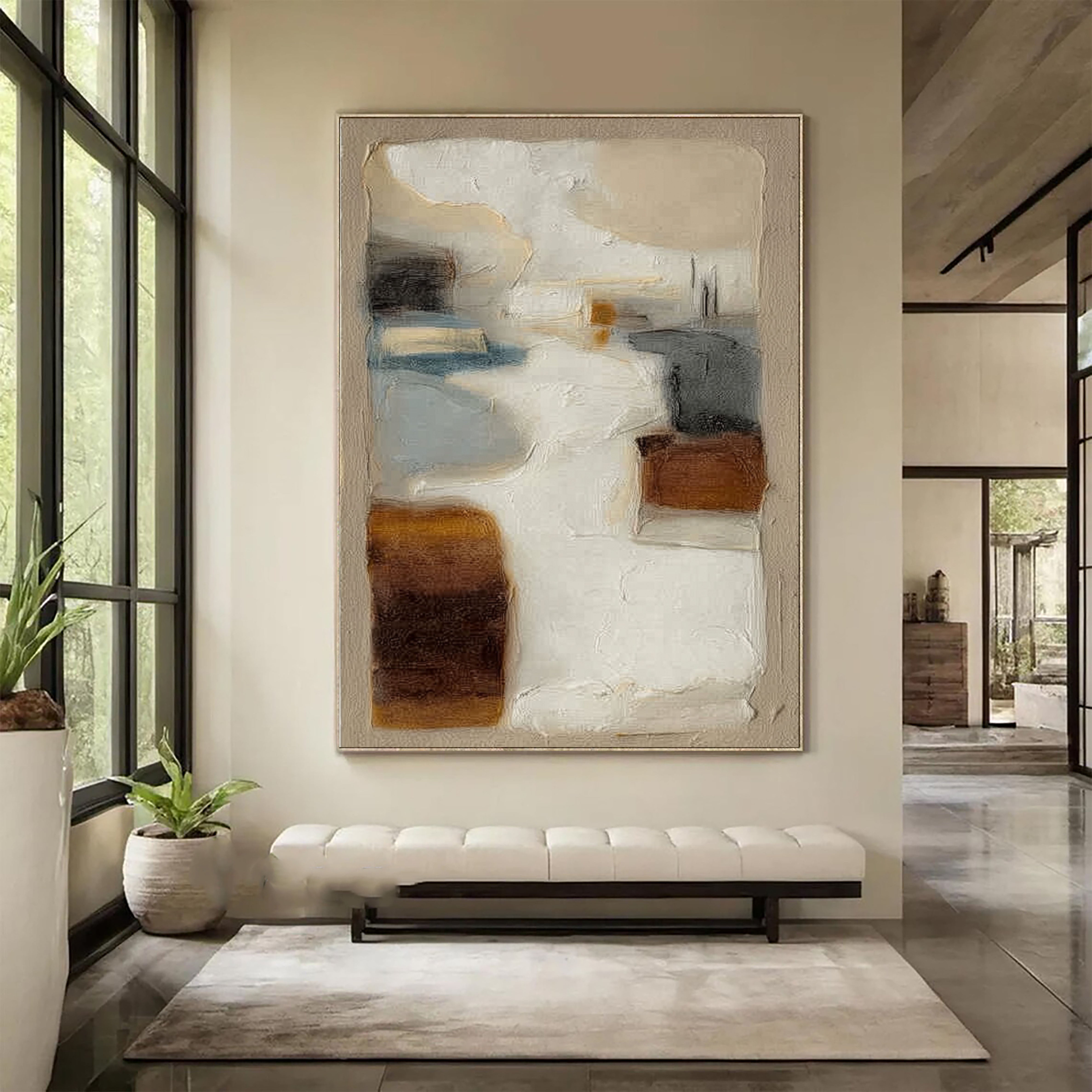 Textured Abstract Harmony | Earth Tones