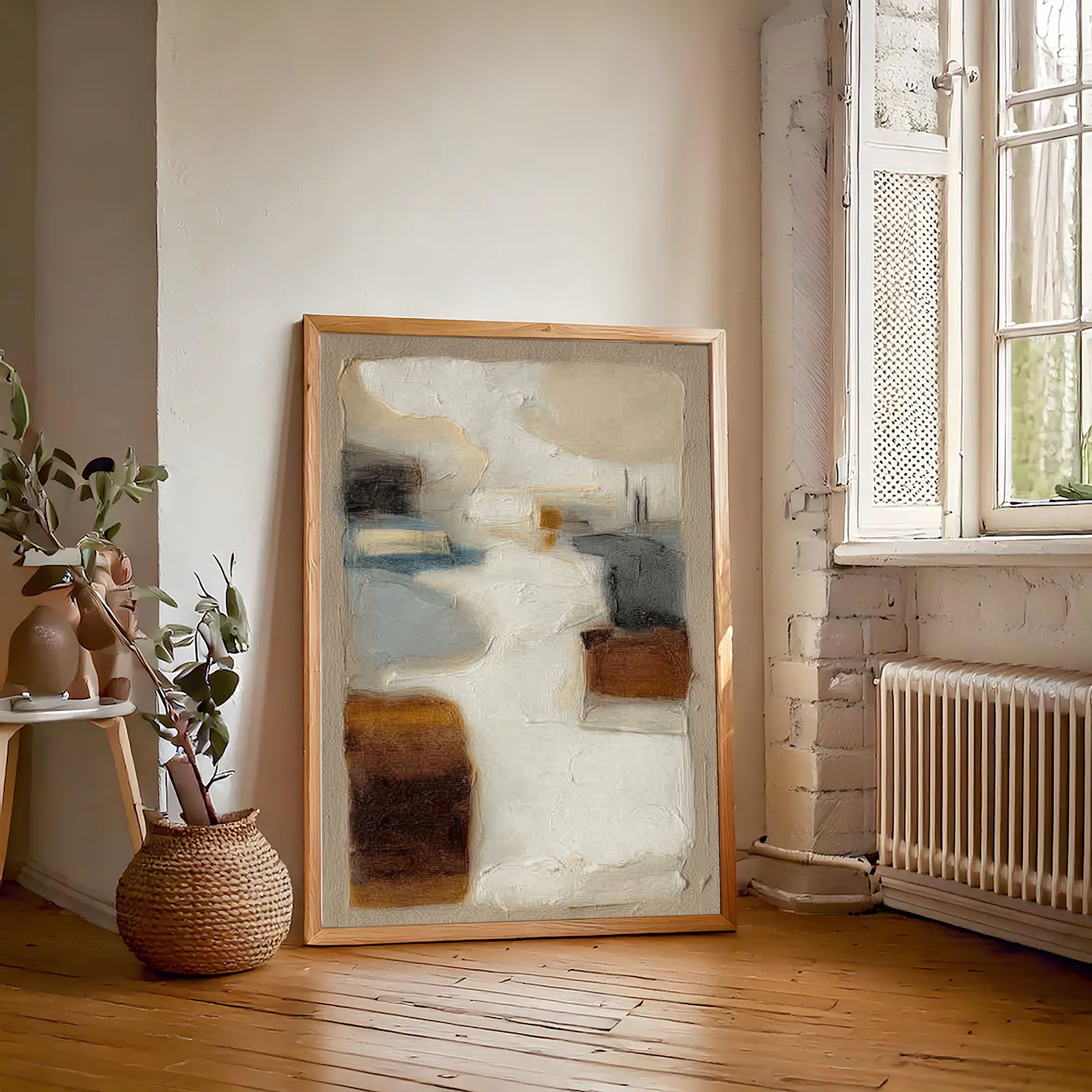 Textured Abstract Harmony | Earth Tones