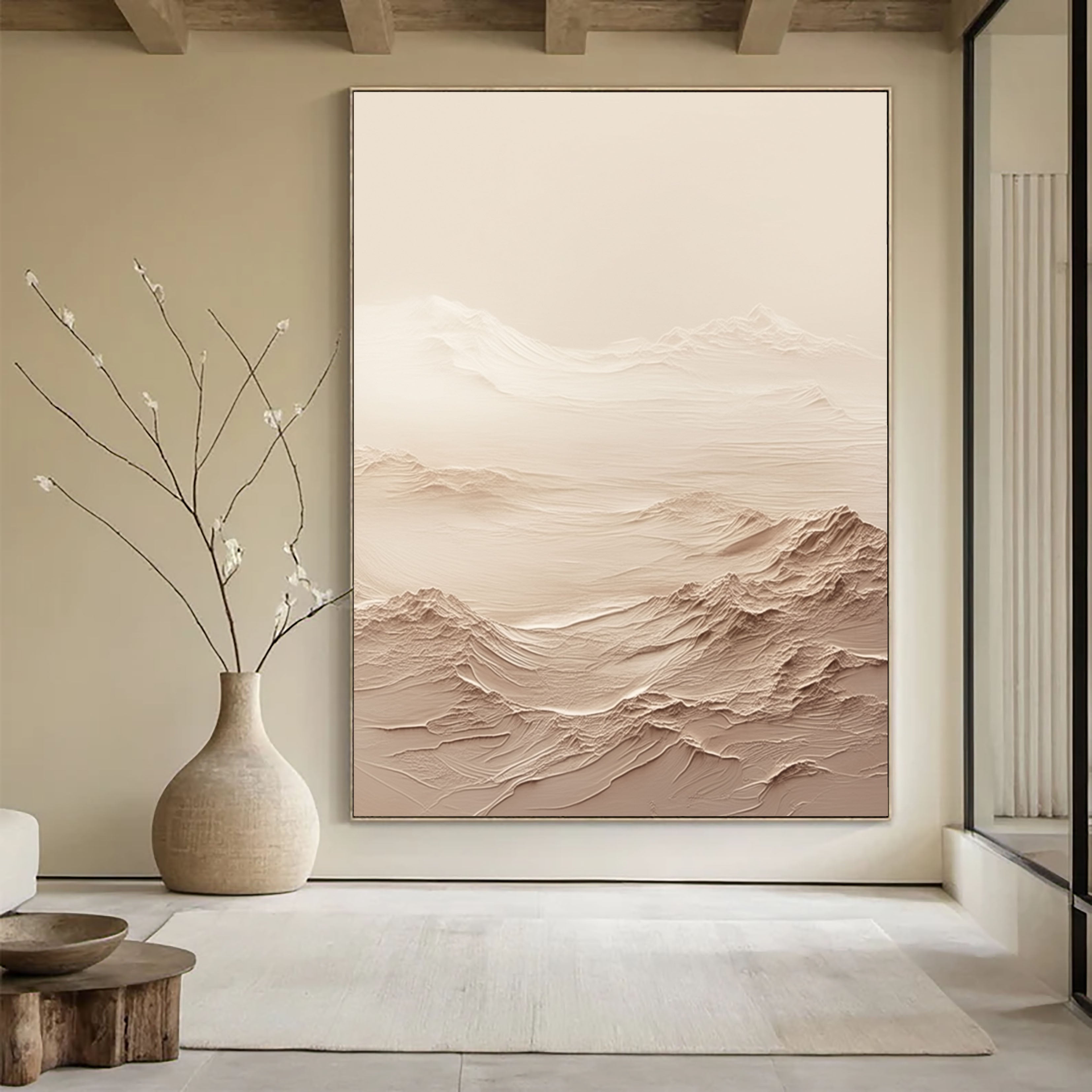 Textured Dune Landscapes | Beige Cream